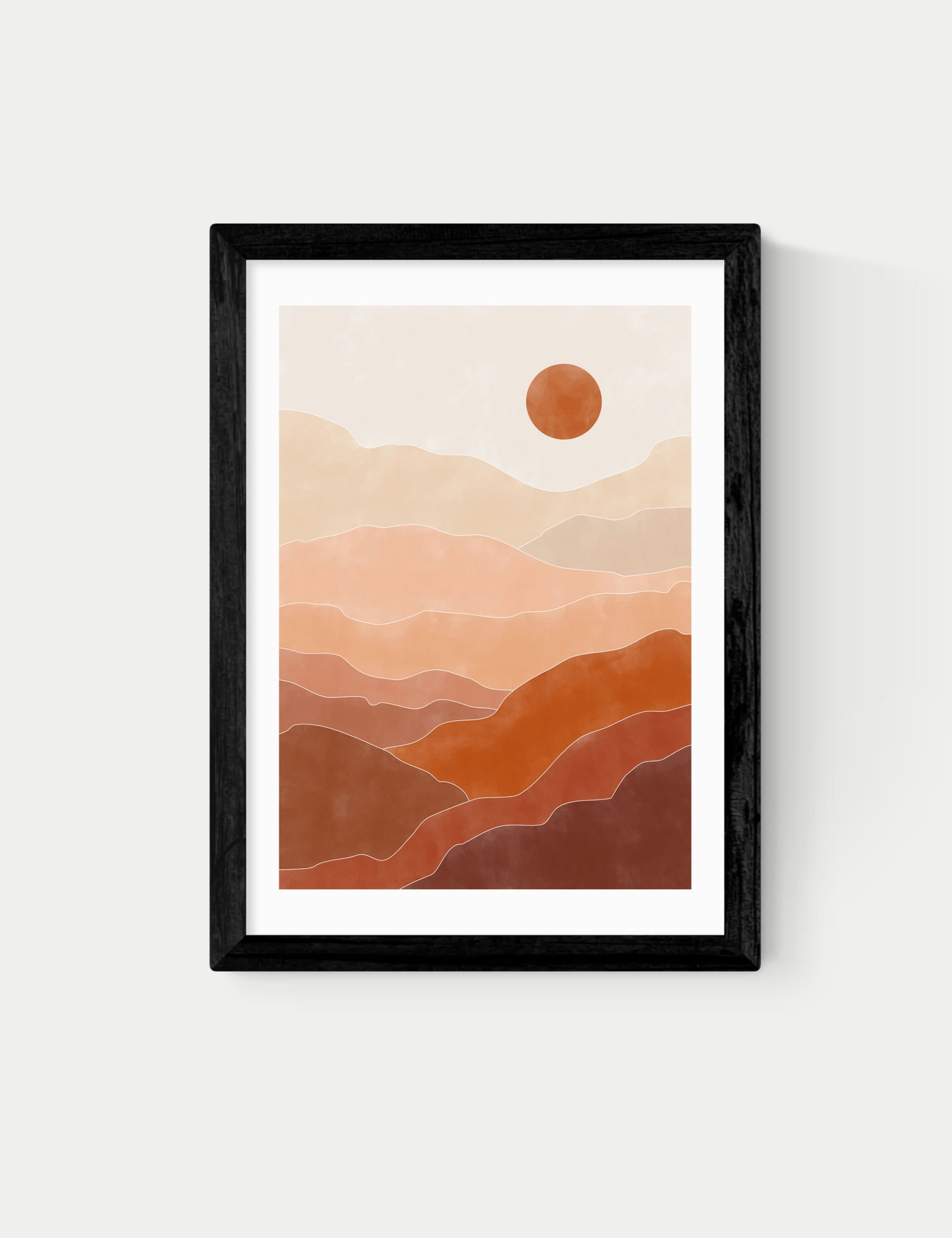Terracotta Landscape Framed Art Print 1 of 2