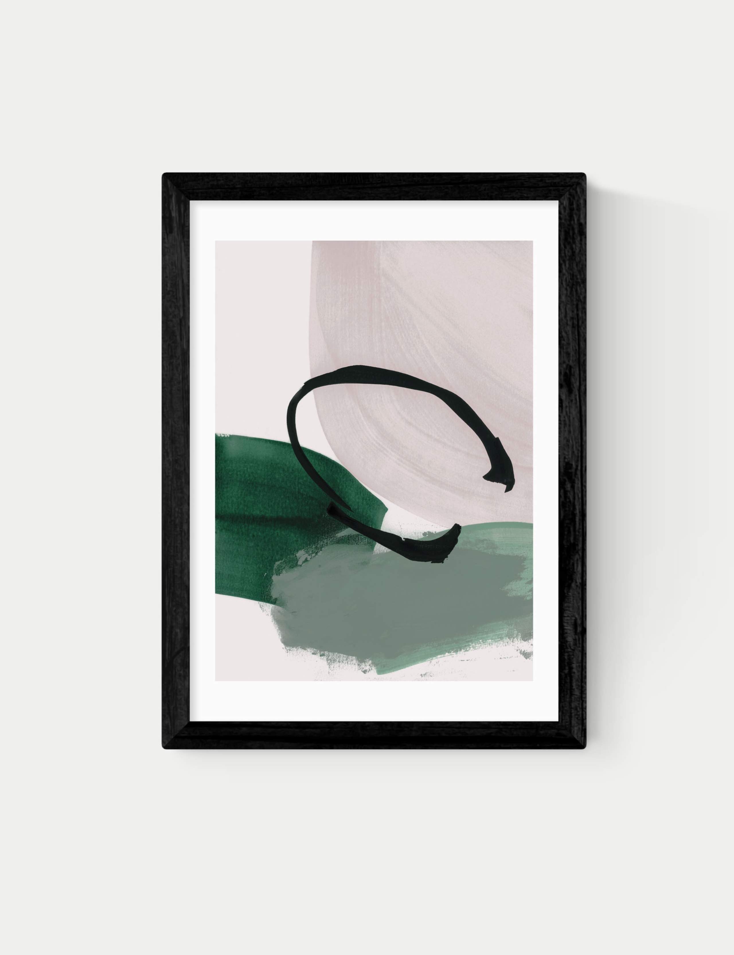 Abstract Minimalist Rectangle Framed Art 1 of 2