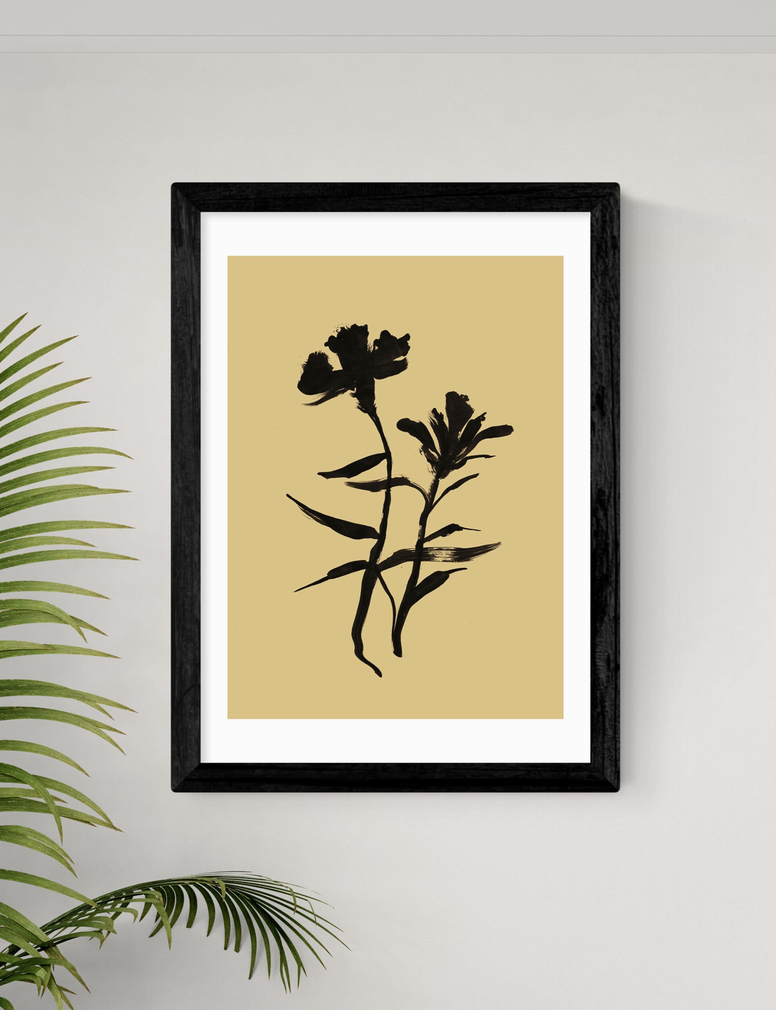 Mono Botanical 3 Framed Art Print 2 of 2