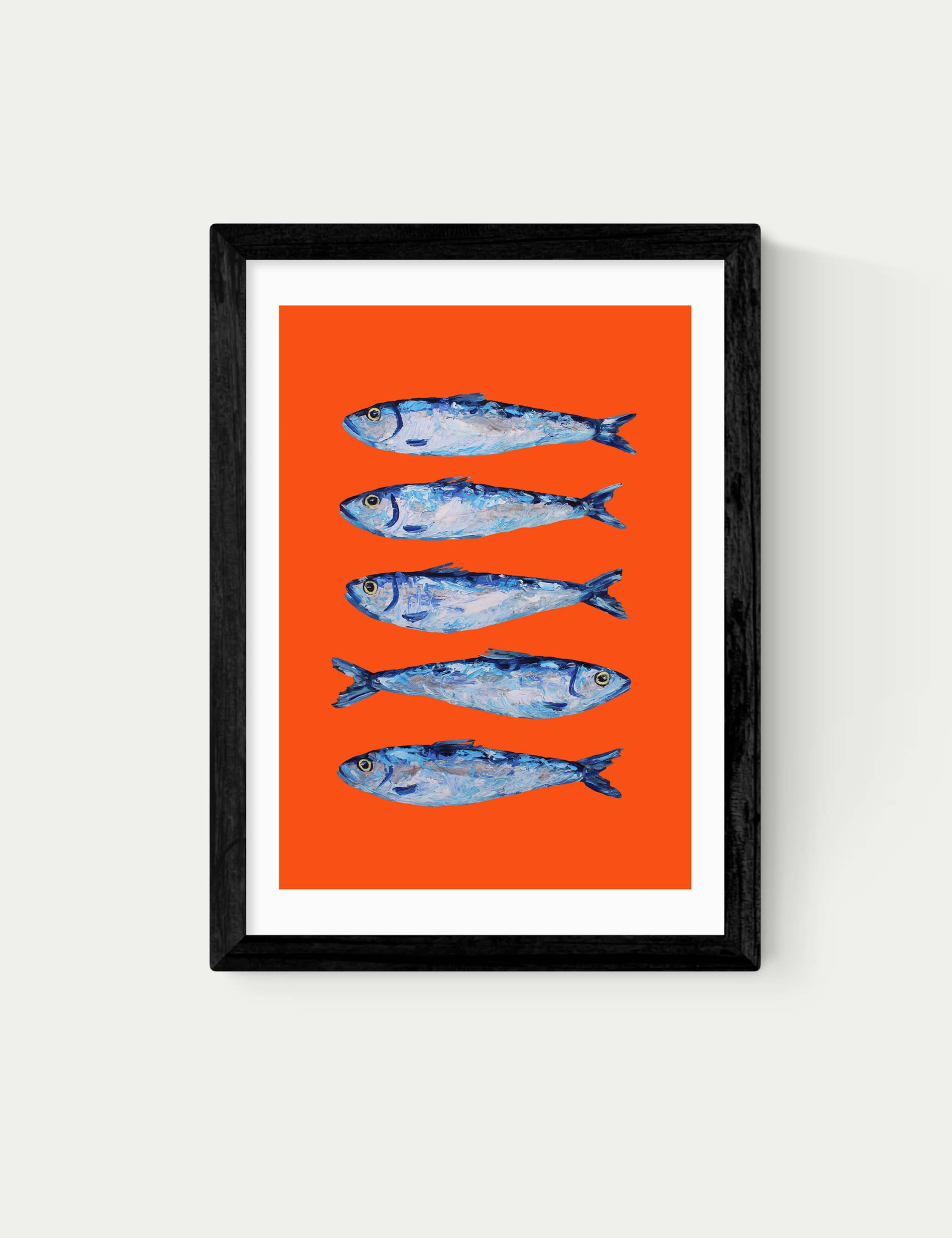 Sardines Orange Framed Art Print 1 of 2