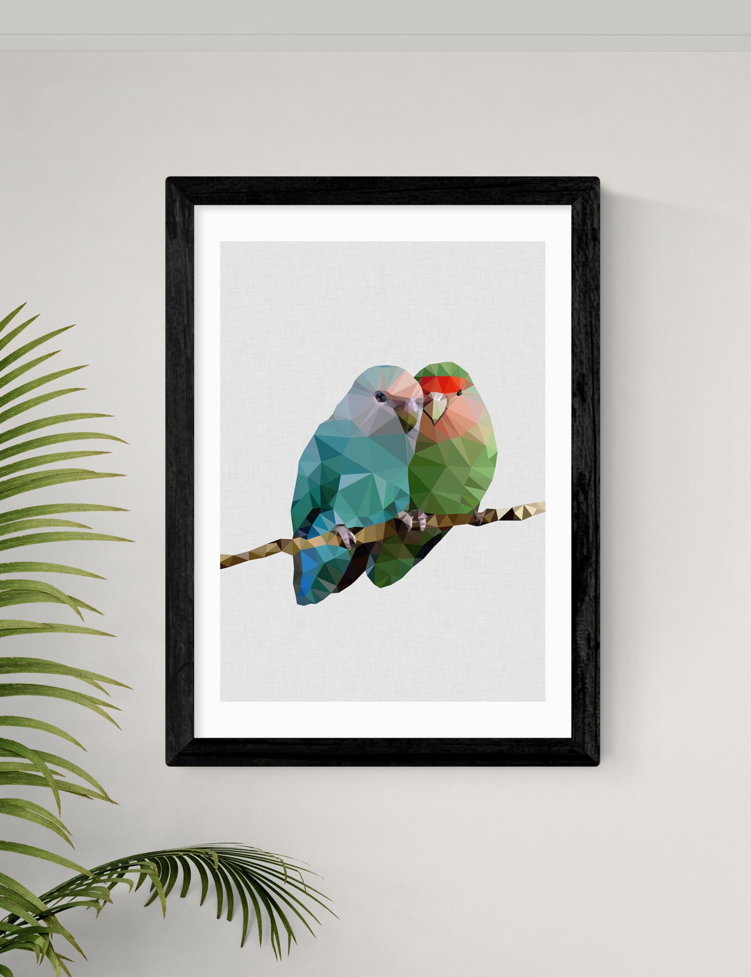 Two Love Birds Framed Art 2 of 2