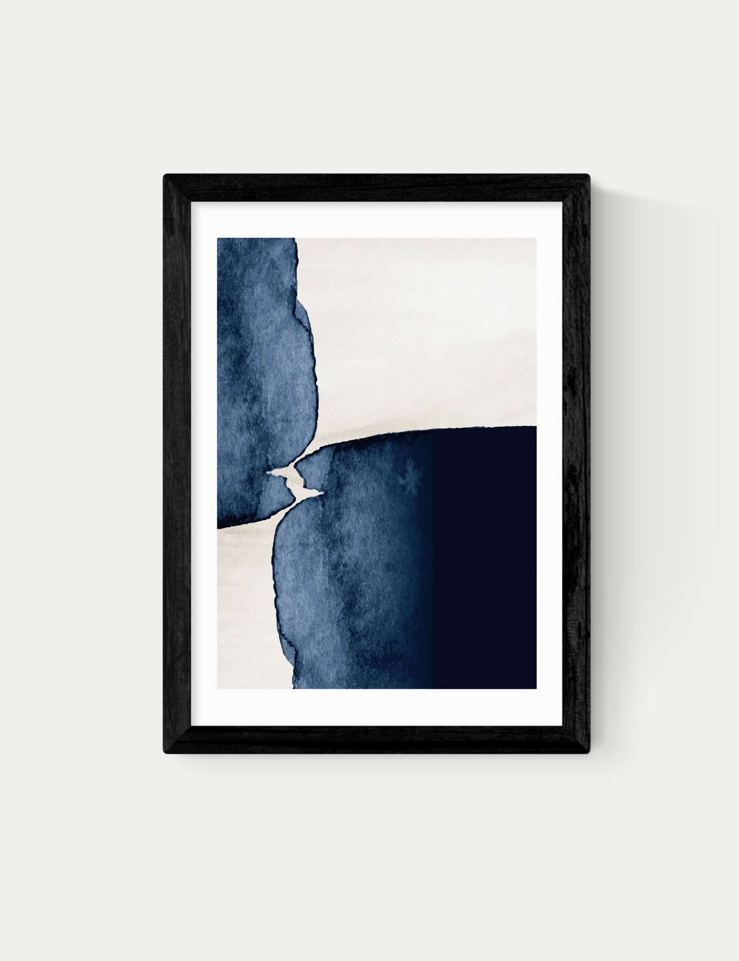 Watercolour Abstract Rectangle Framed Art 1 of 2