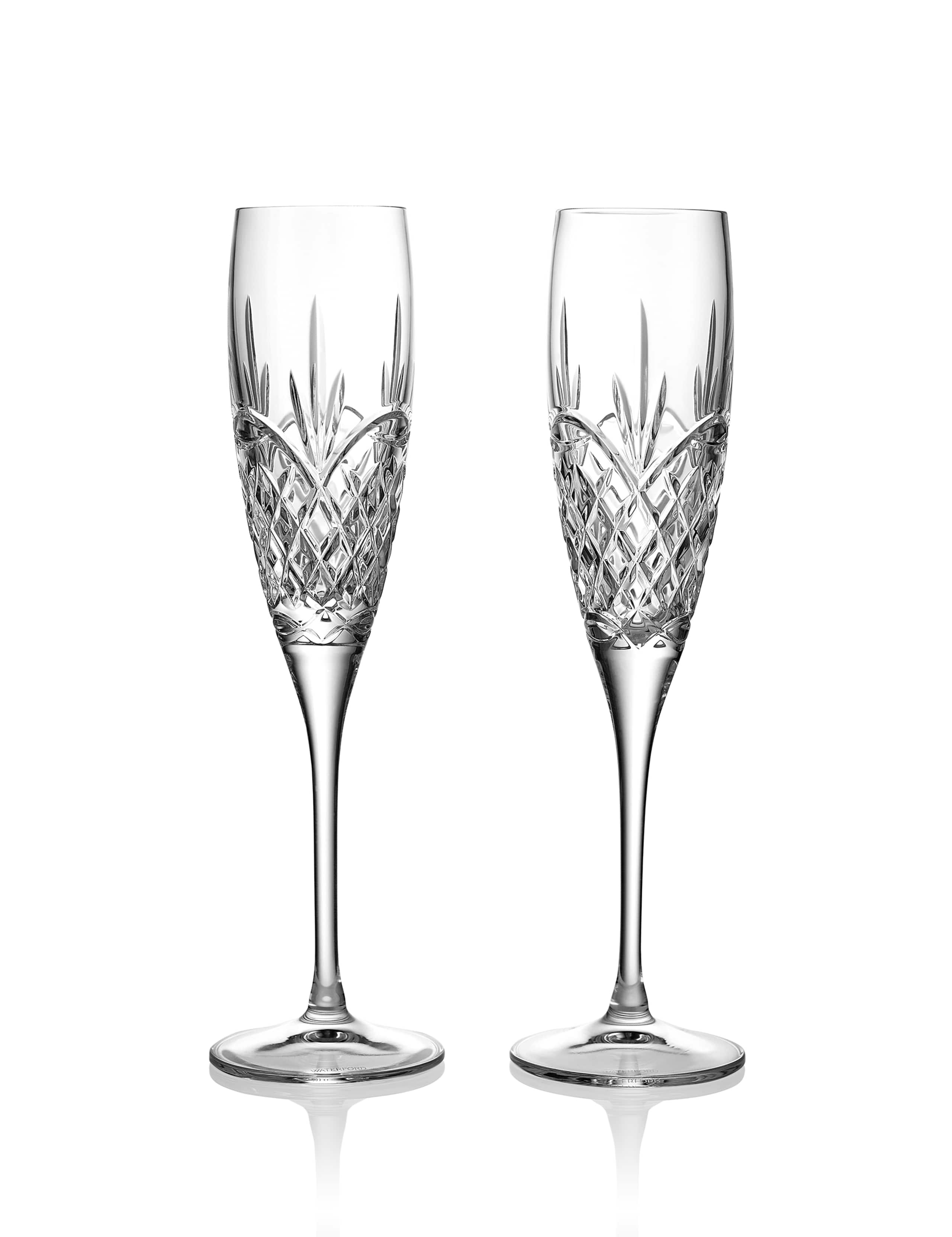 Set of 2 Crystal Champagne Flutes 2 of 4