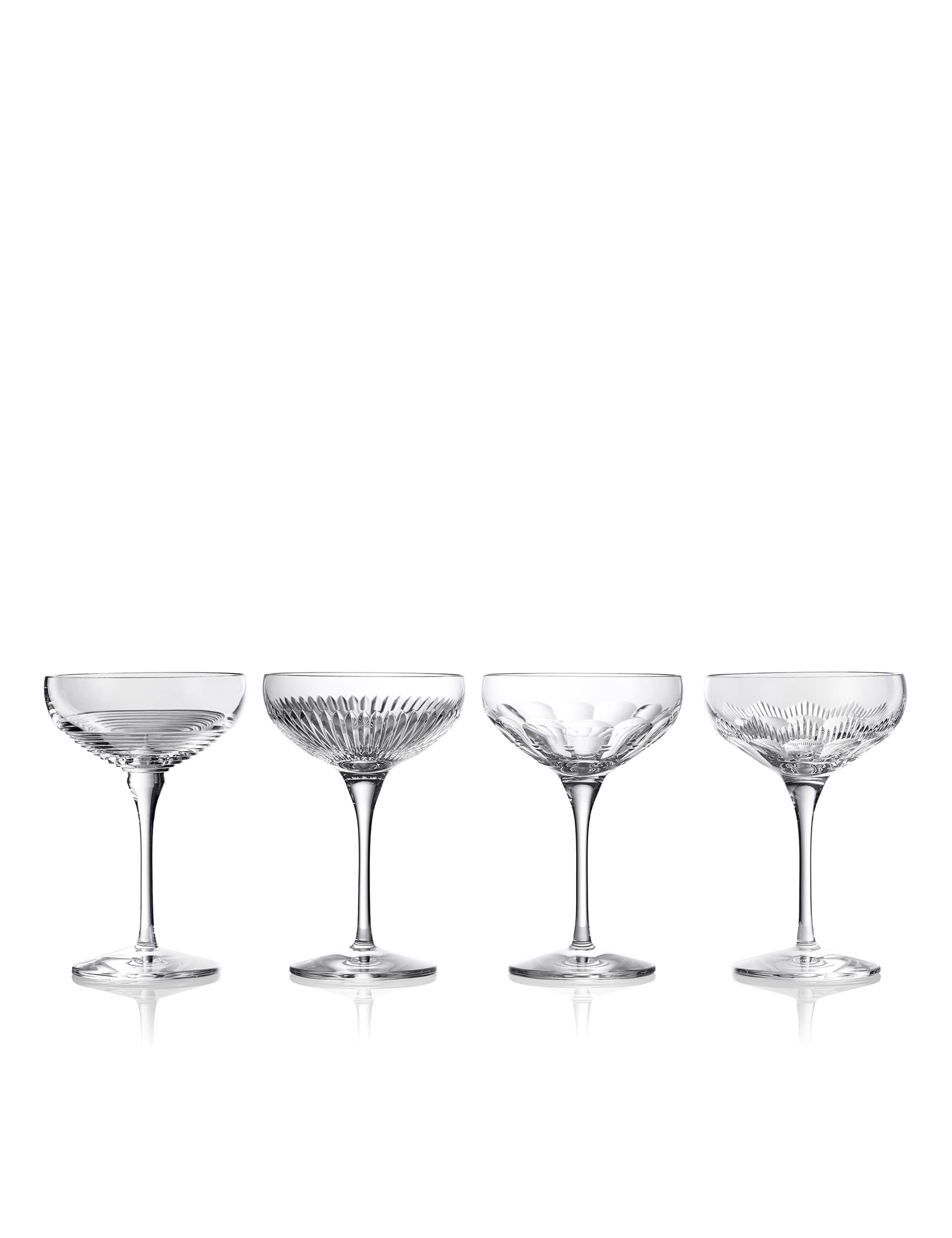 Set of 4 Mixology Crystal Coupe Glasses 2 of 4