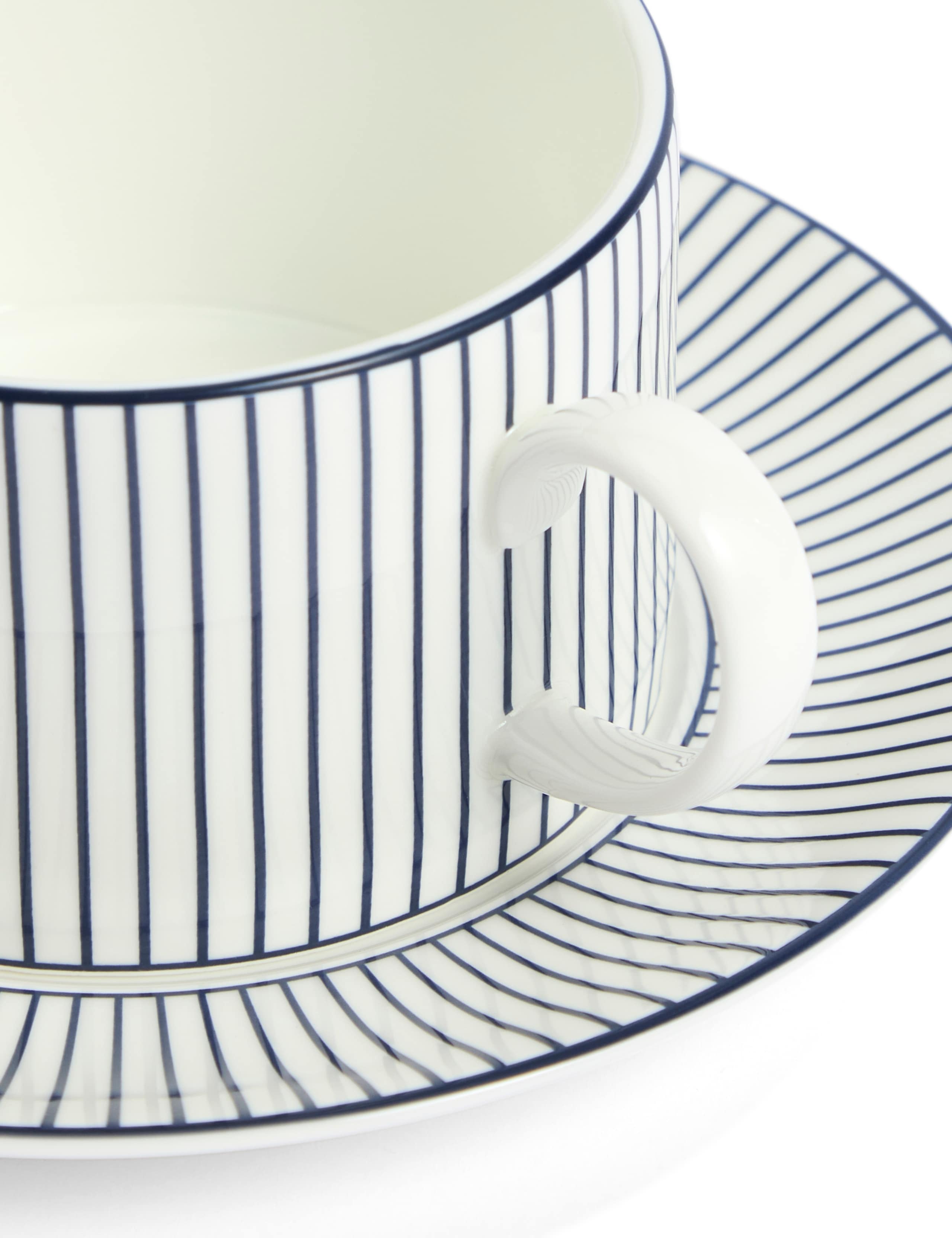 Gio Pinstripe Teacup and Saucer 2 of 4