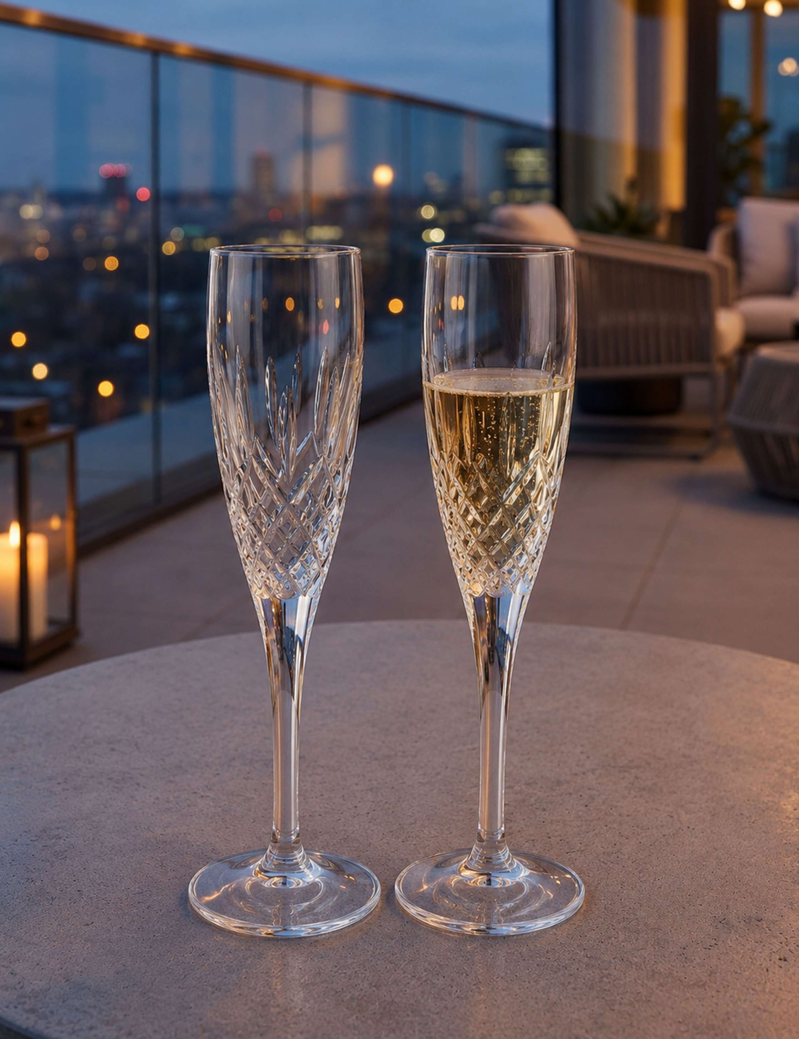 Set of 2 Ashmere Champagne Flutes 4 of 4
