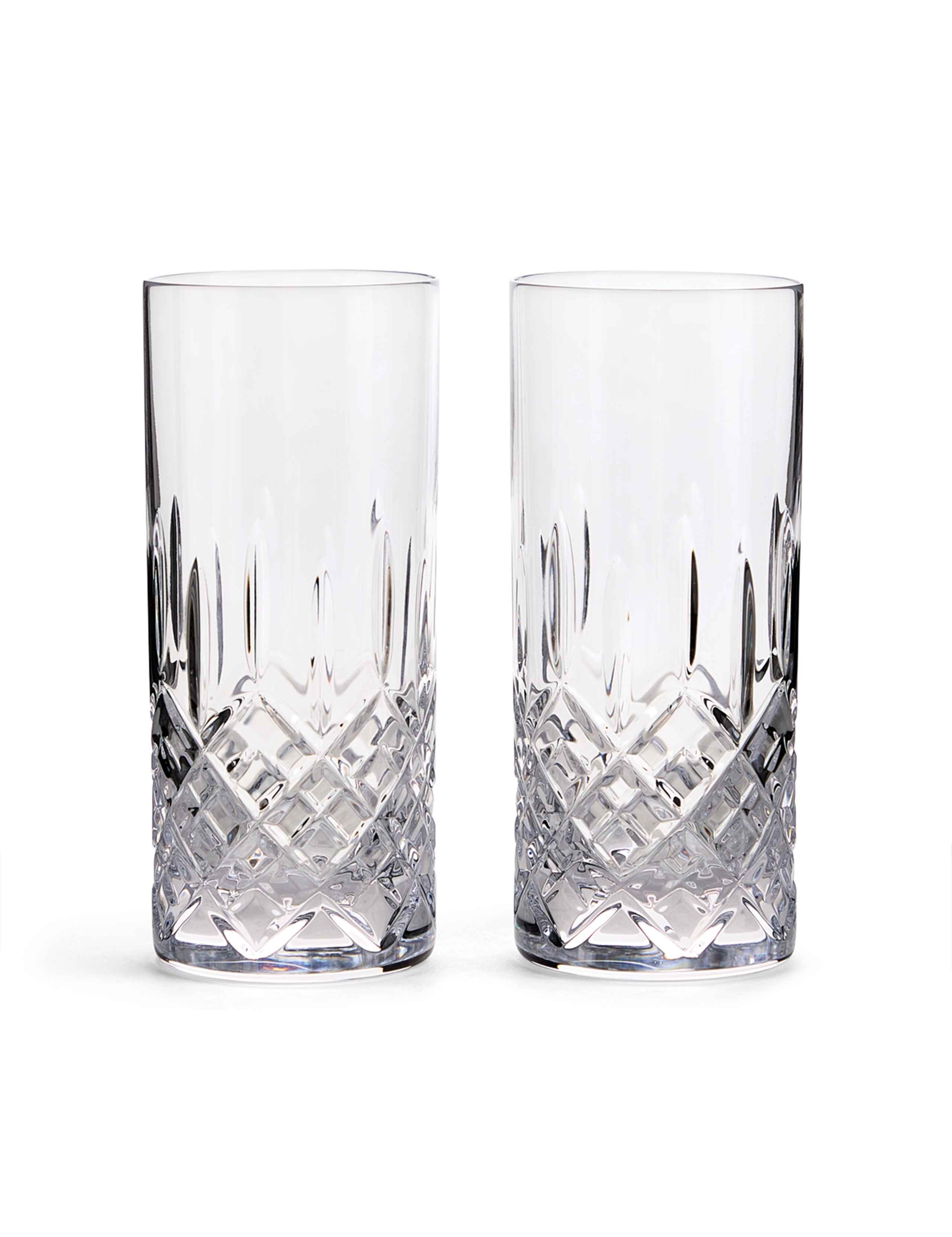 Set of 2 Ashmere Crystal Highball Glasses 2 of 3