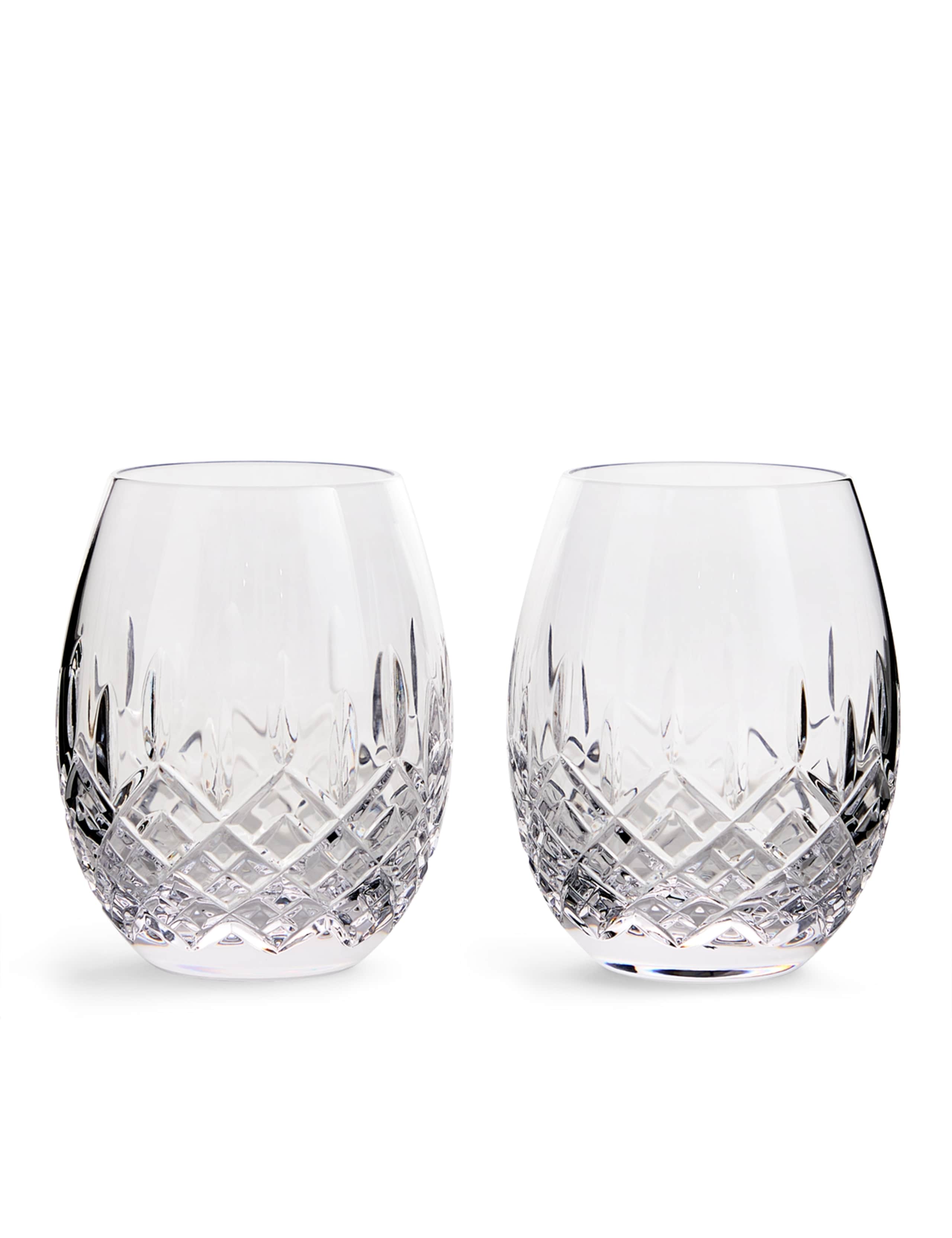 Set of 2 Ashmere Crystal Rum Glasses 2 of 3