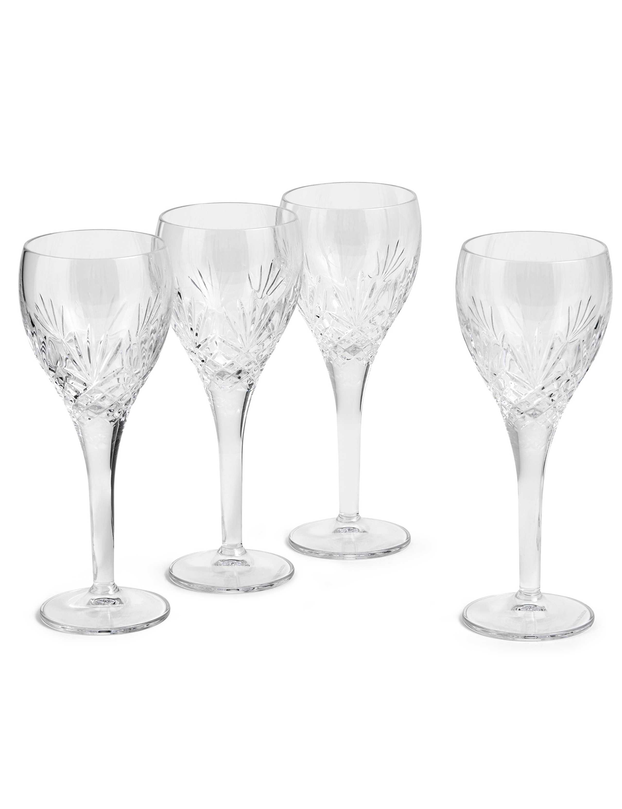 Set of 4 Crystal Red Wine Glasses 2 of 5