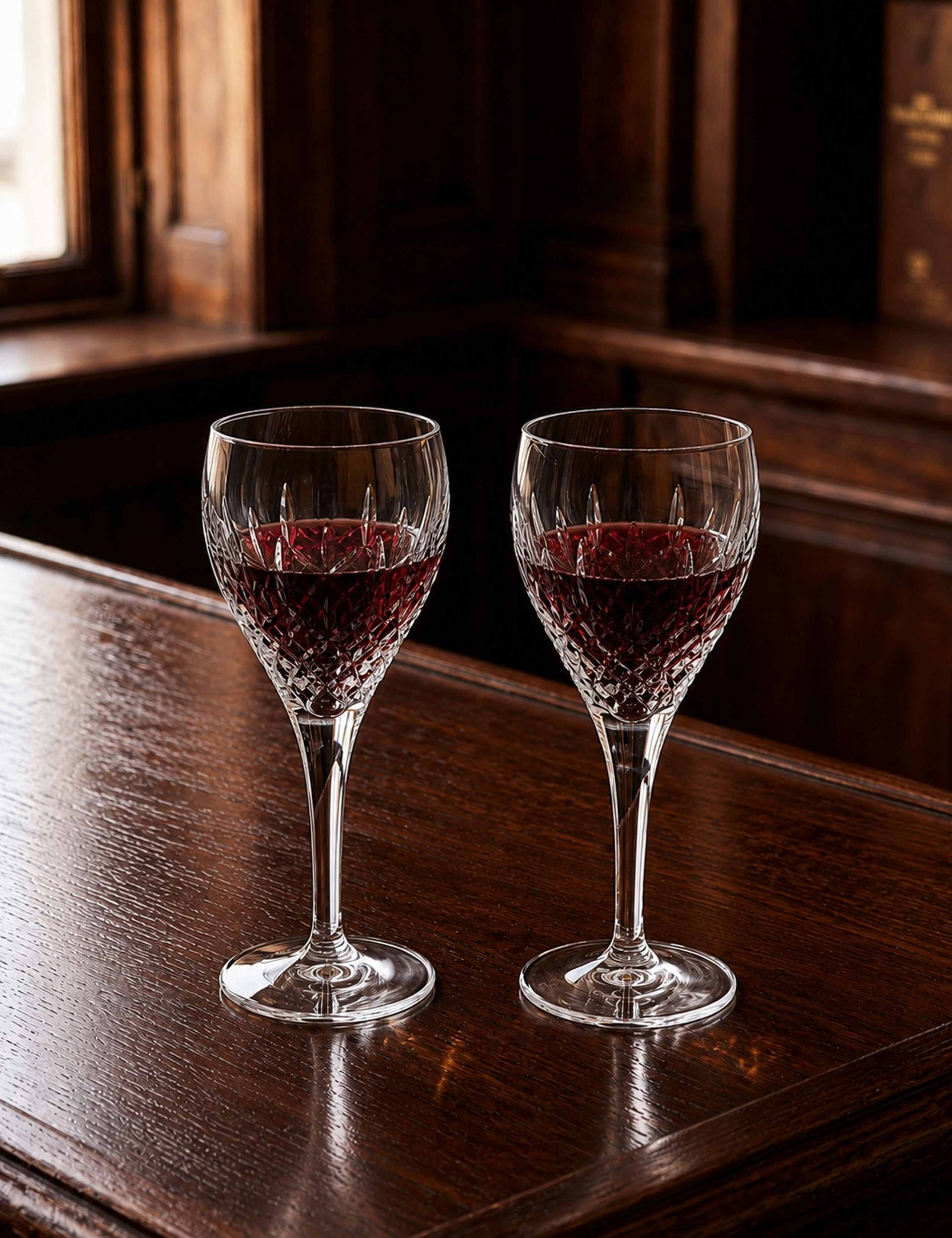Set of 2 Ashmere Crystal Wine Glasses 4 of 4