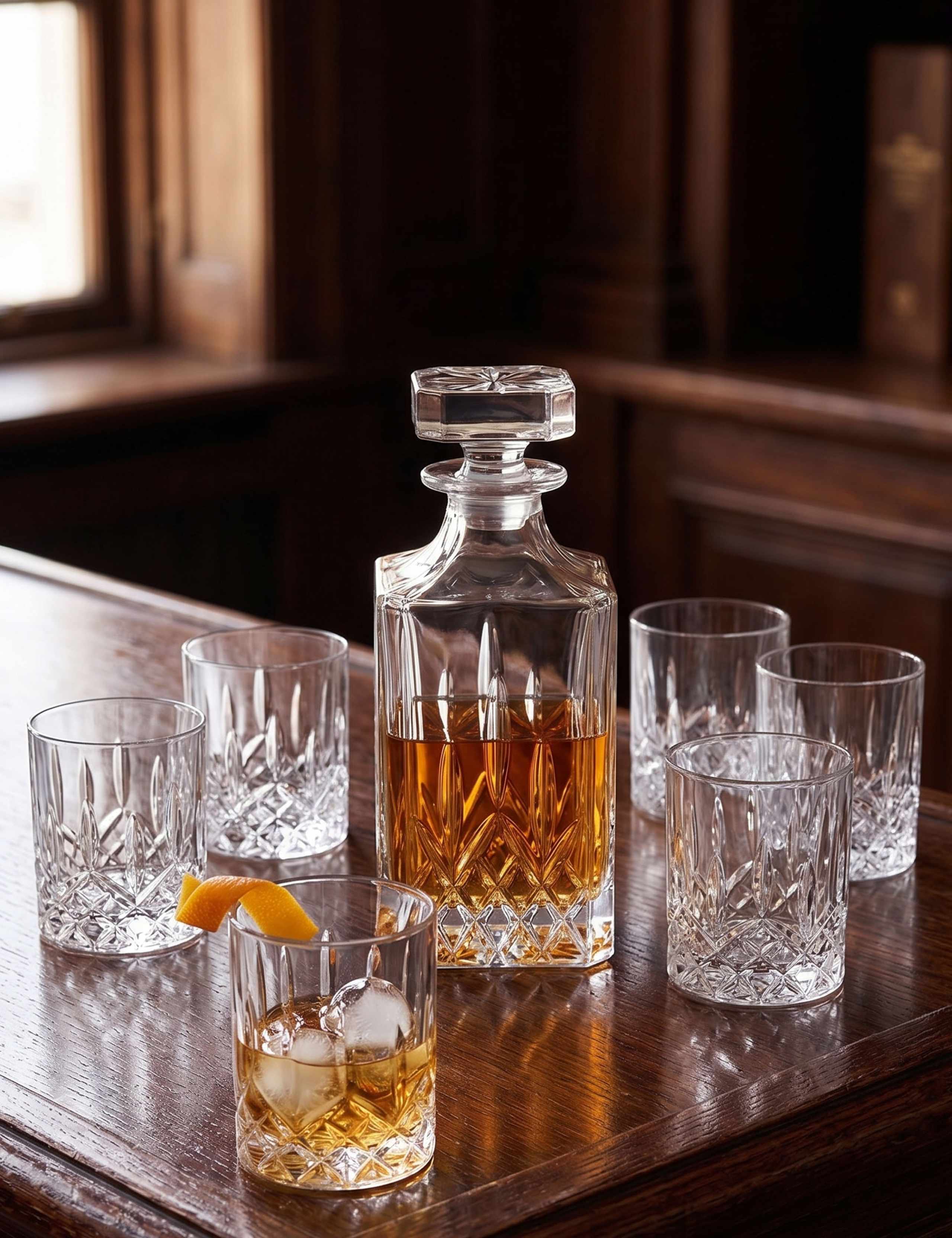 7 Piece Seasons Decanter & Tumbler Set 2 of 4