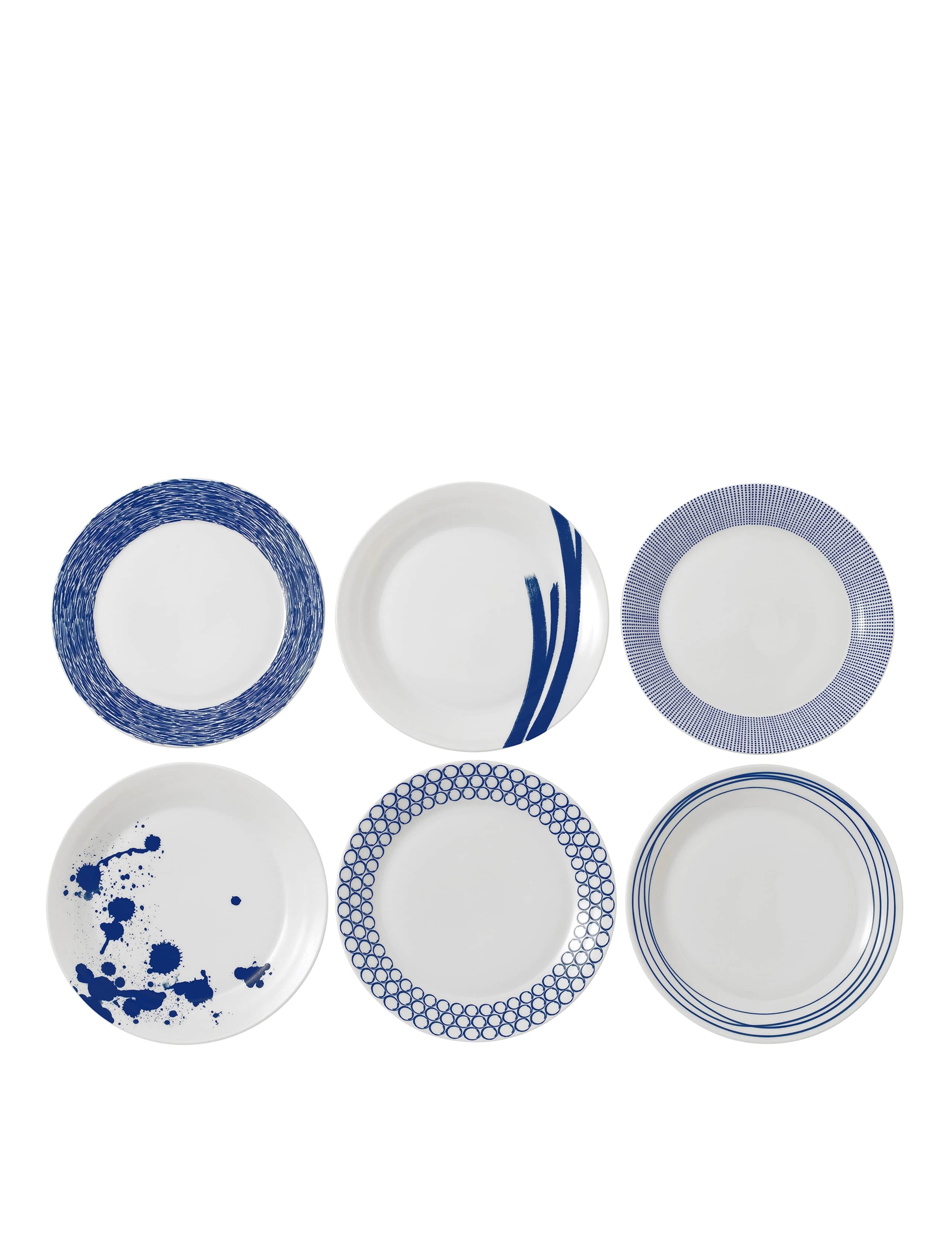 Set of 6 Pacific Dinner Plates 1 of 3