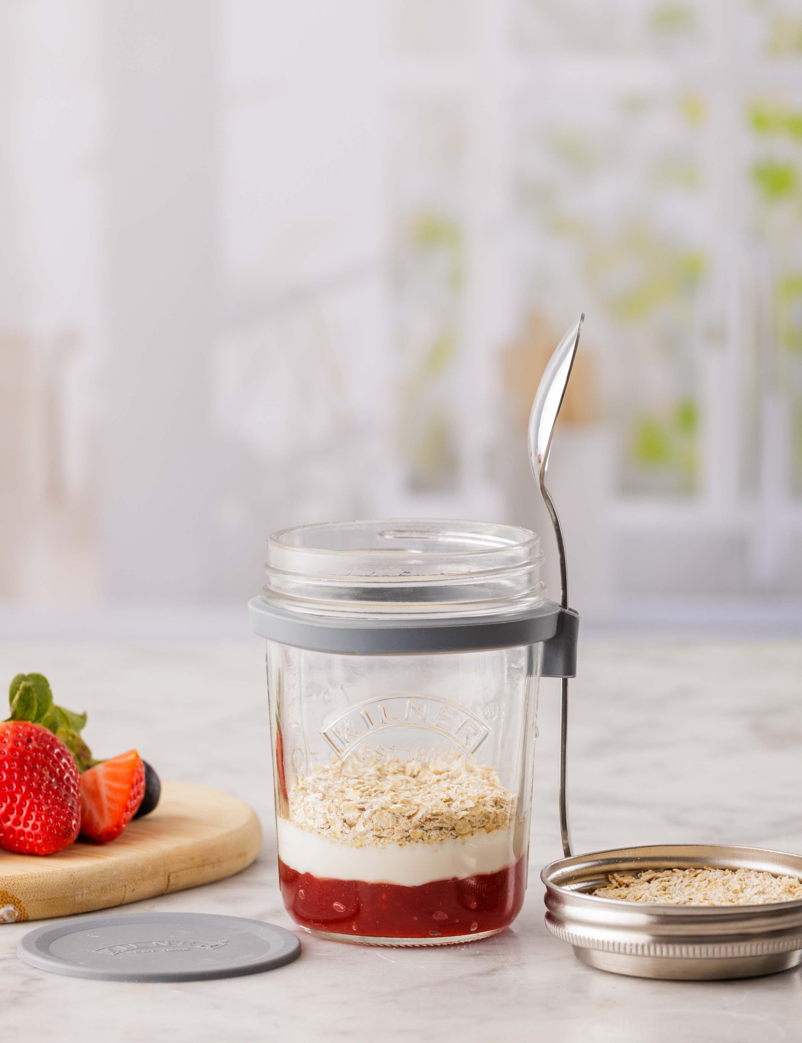 Set of 3 Breakfast Jars 3 of 3