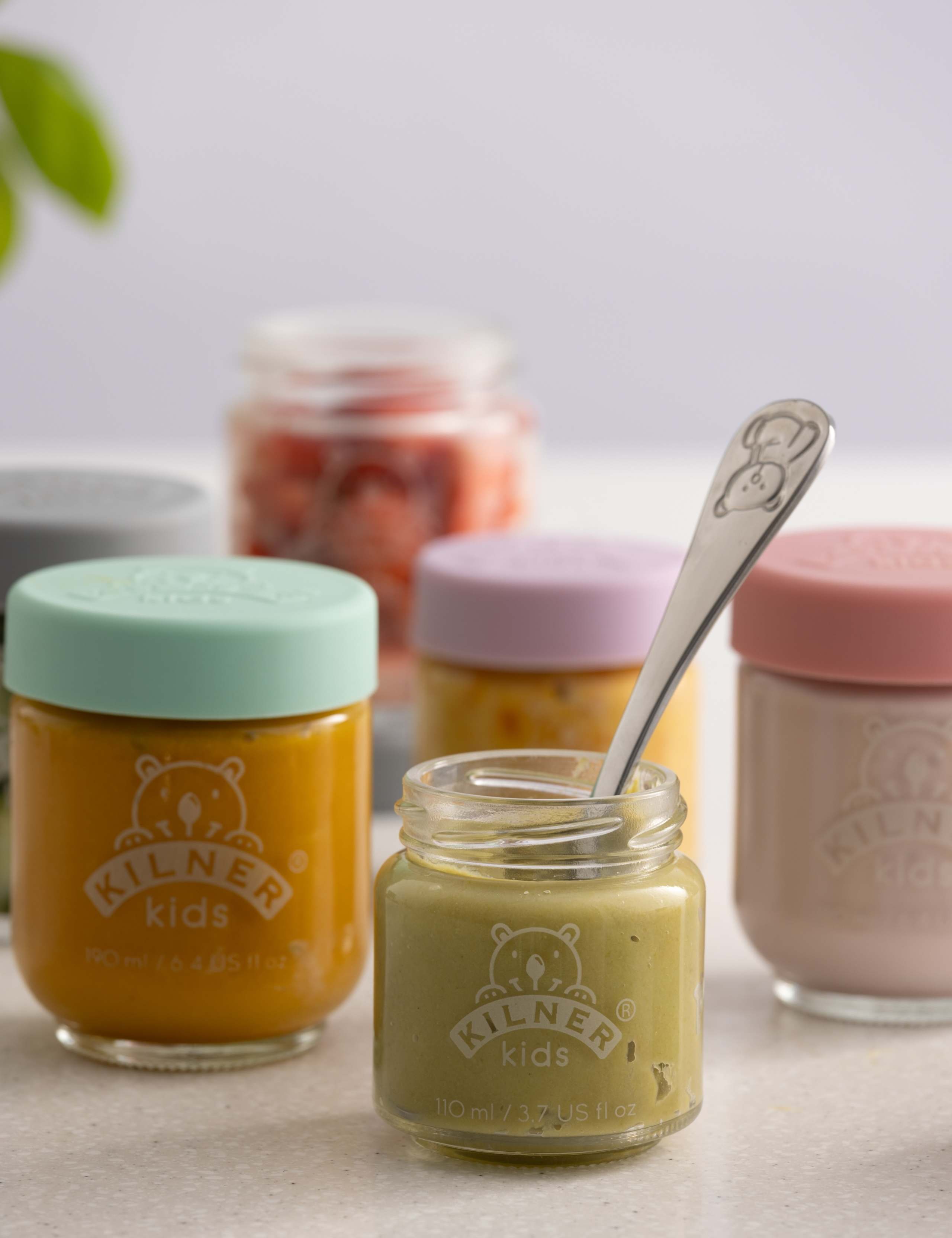 Set of 12 110ml Round Glass Storage Jars 1 of 3