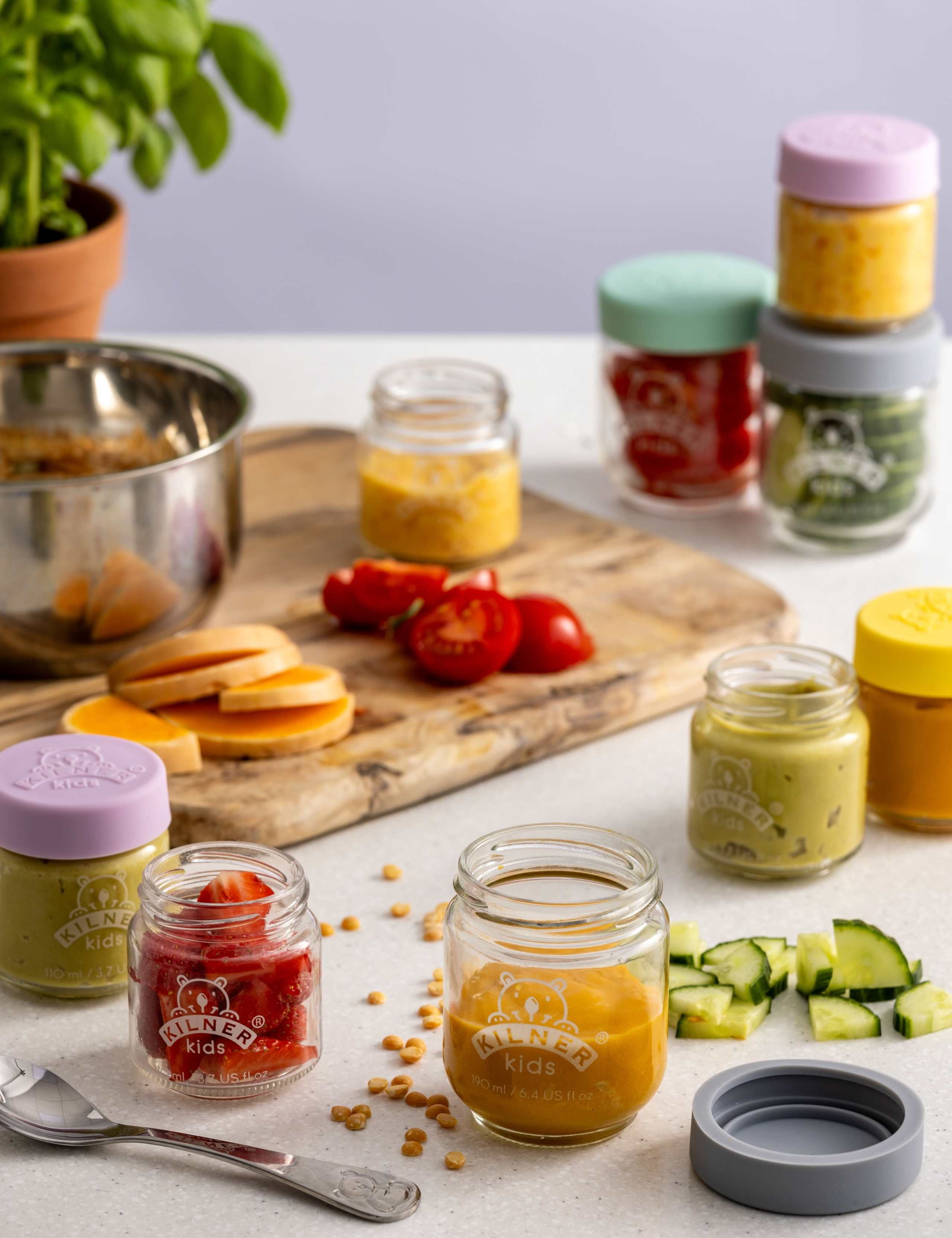 Set of 12 110ml Round Glass Storage Jars 3 of 3