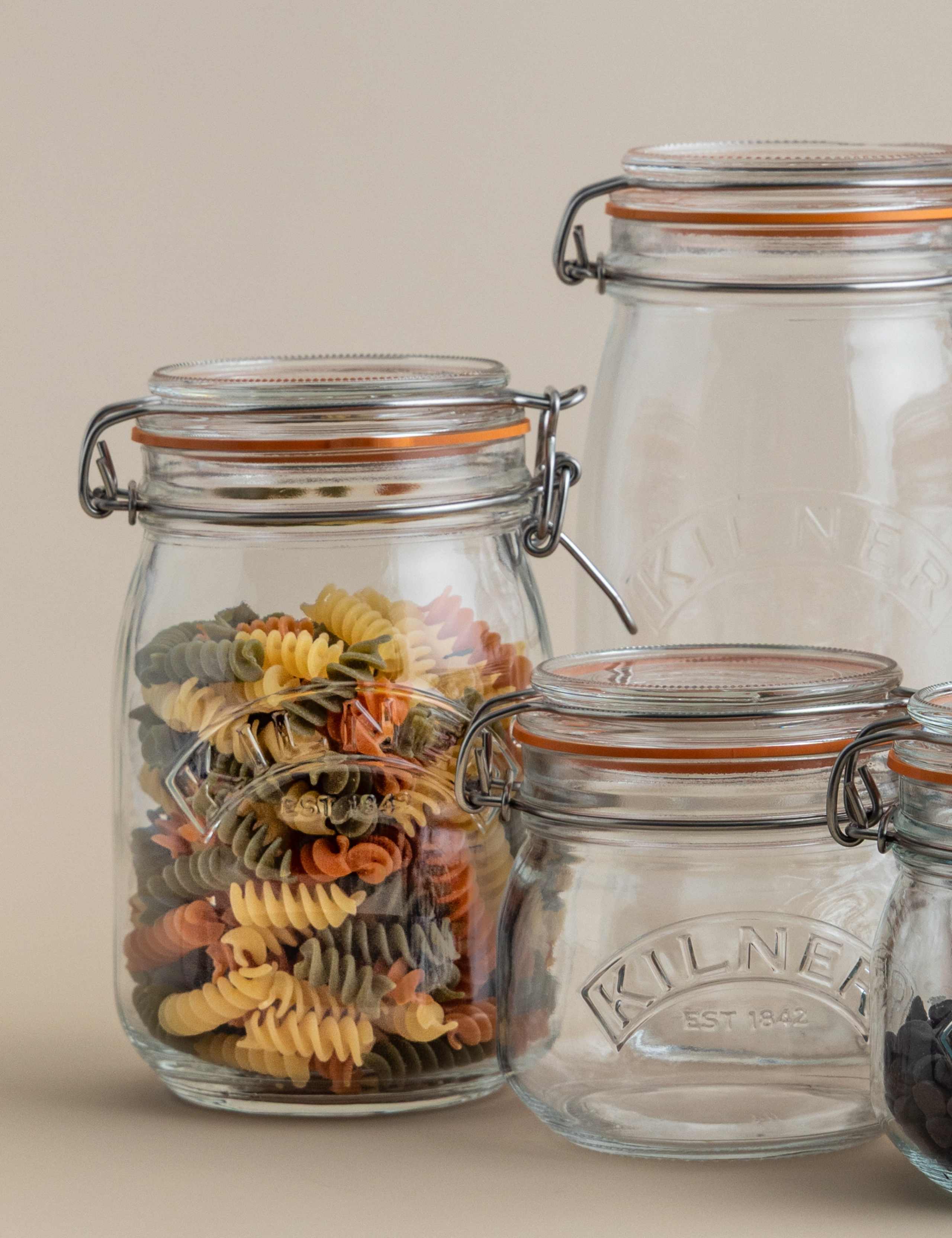 Set of 6 Round Glass Storage Jars 4 of 5