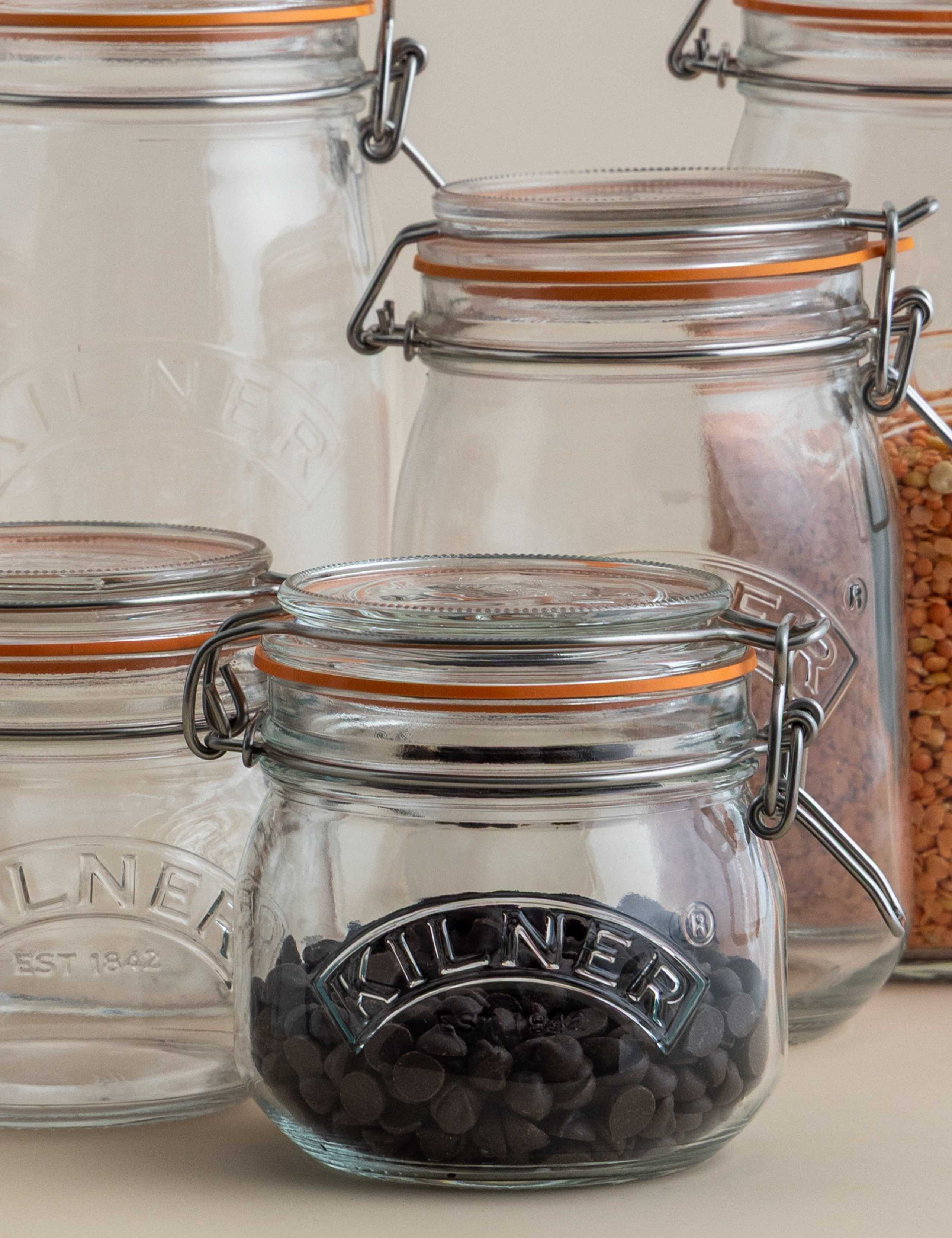 Set of 6 Round Glass Storage Jars 5 of 5