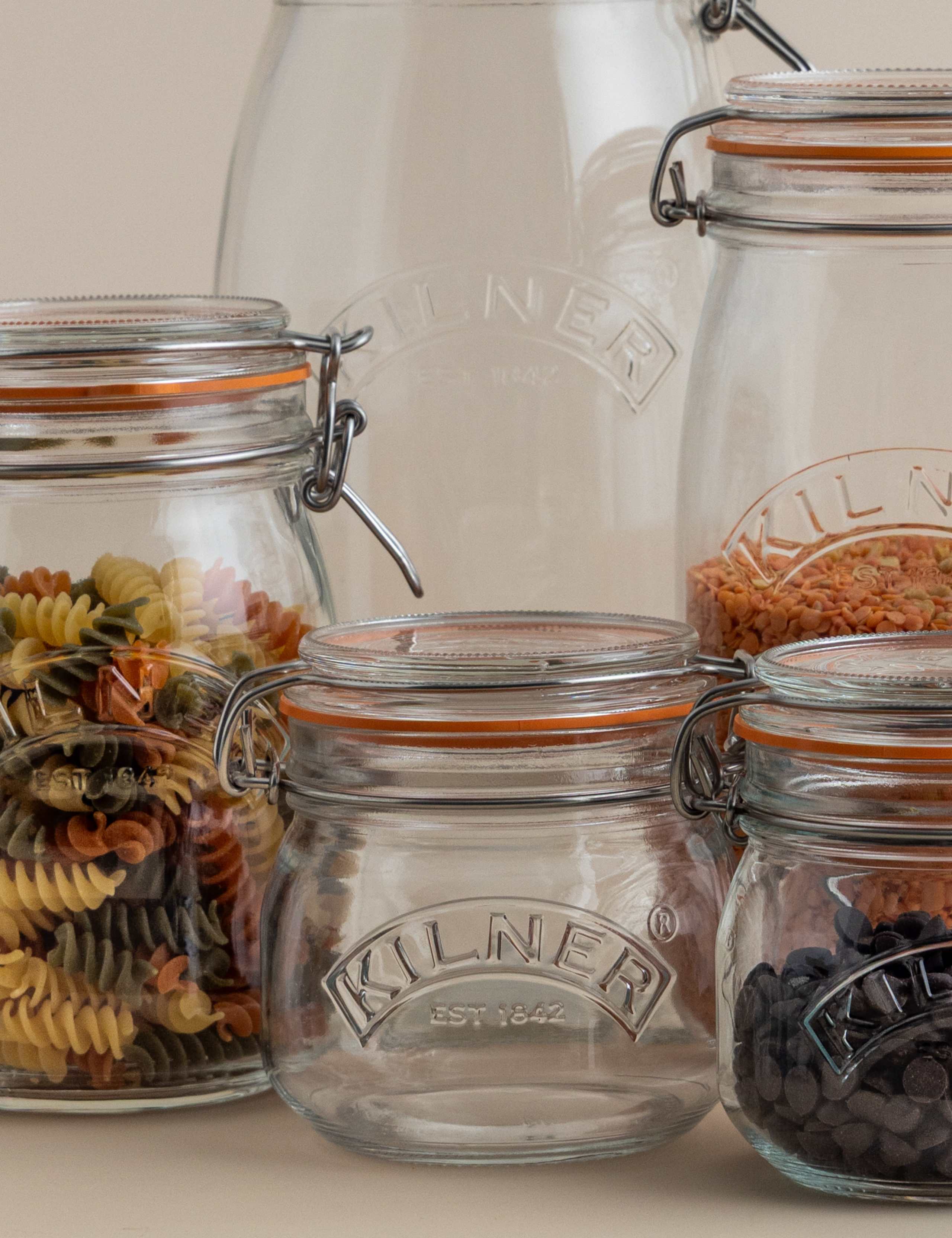 Set of 8 Round Clip Top Pantry Jars 5 of 5