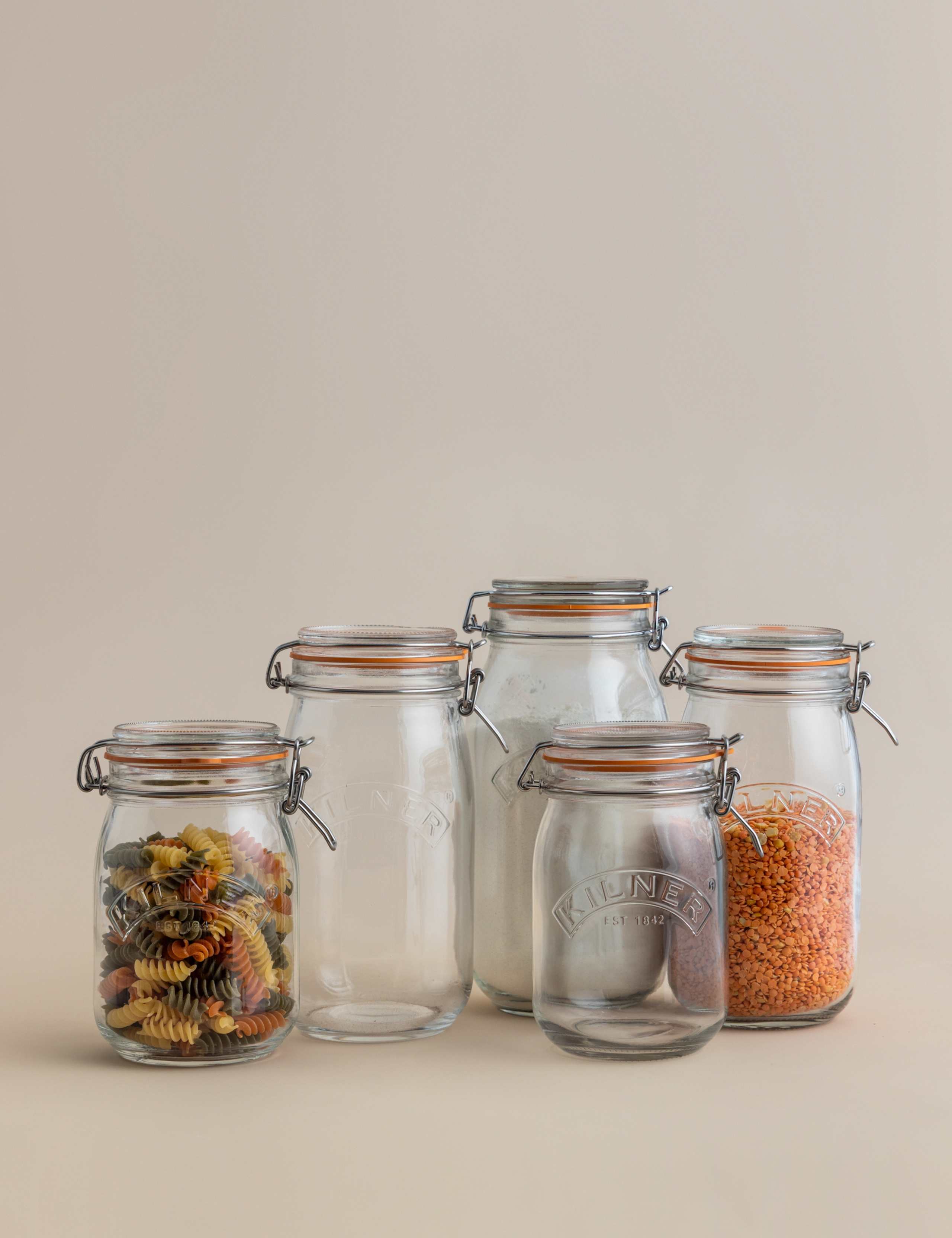 Set of 5 Round Glass Storage Jars 4 of 6