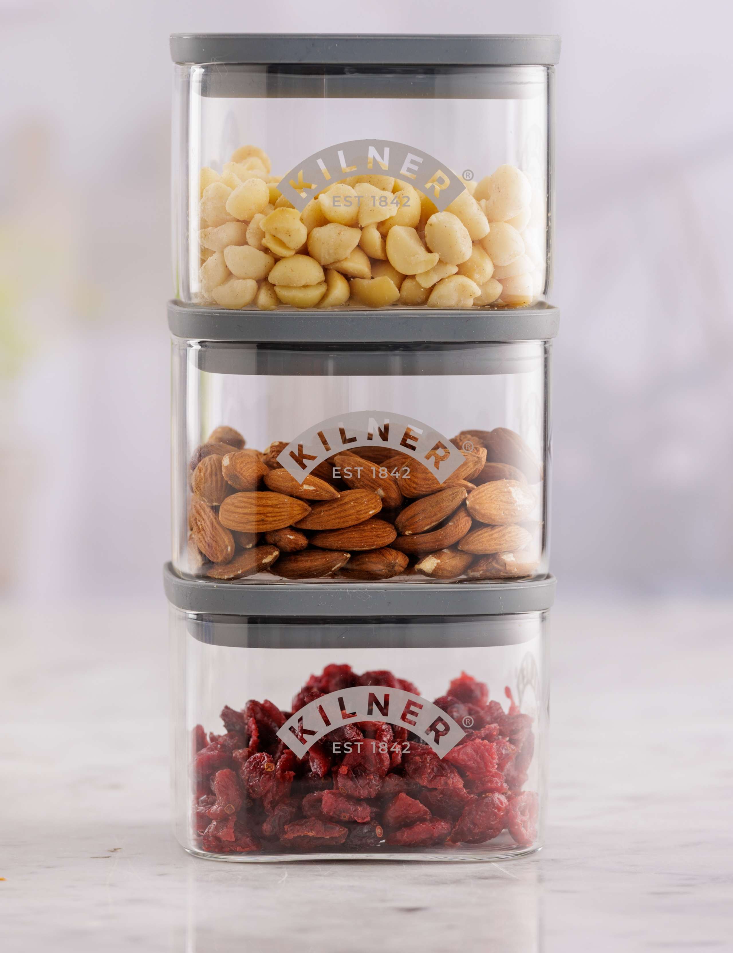 Set of 4 Square 0.5L Fresh Storage Jars 4 of 5