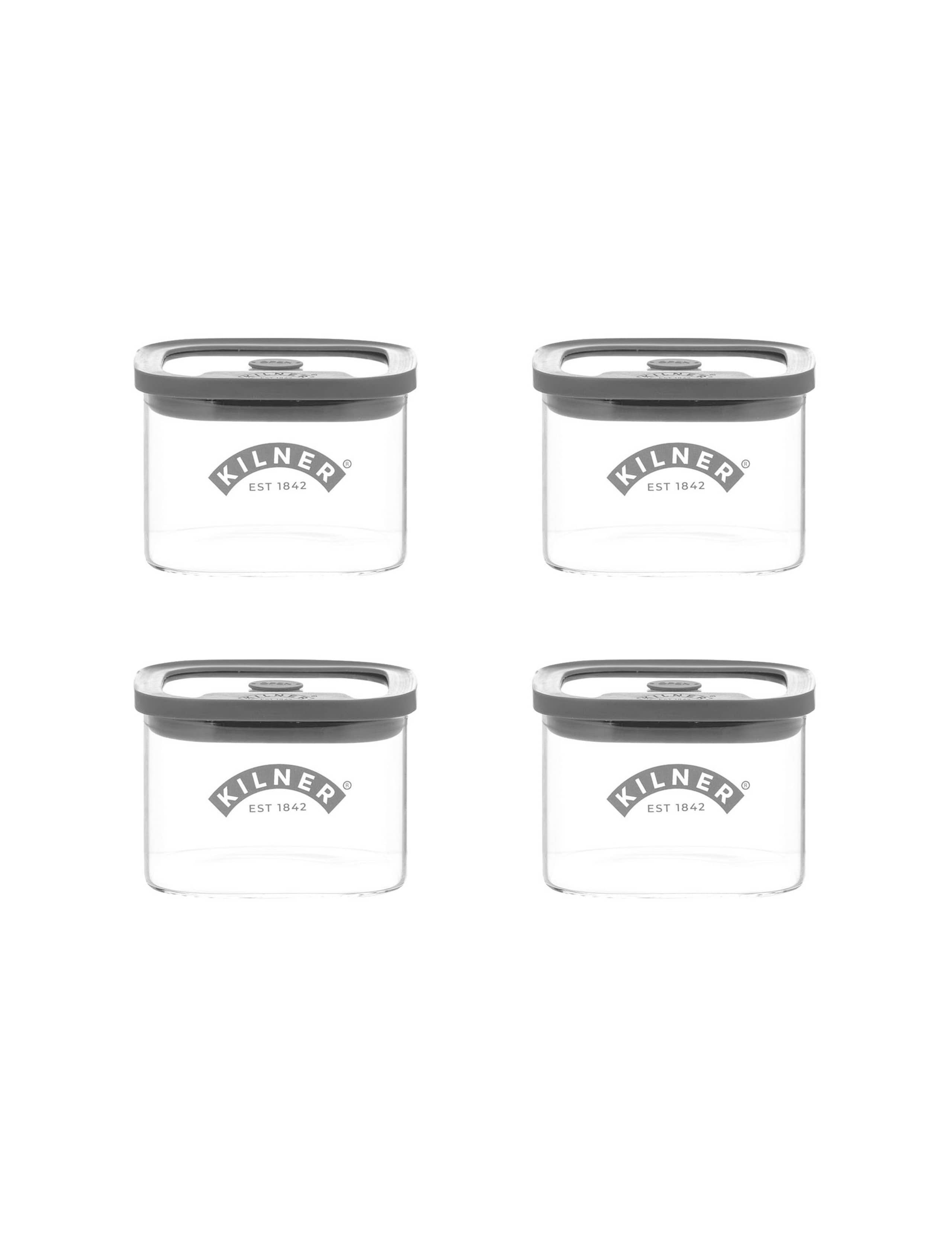 Set of 4 Square 0.5L Fresh Storage Jars 2 of 5