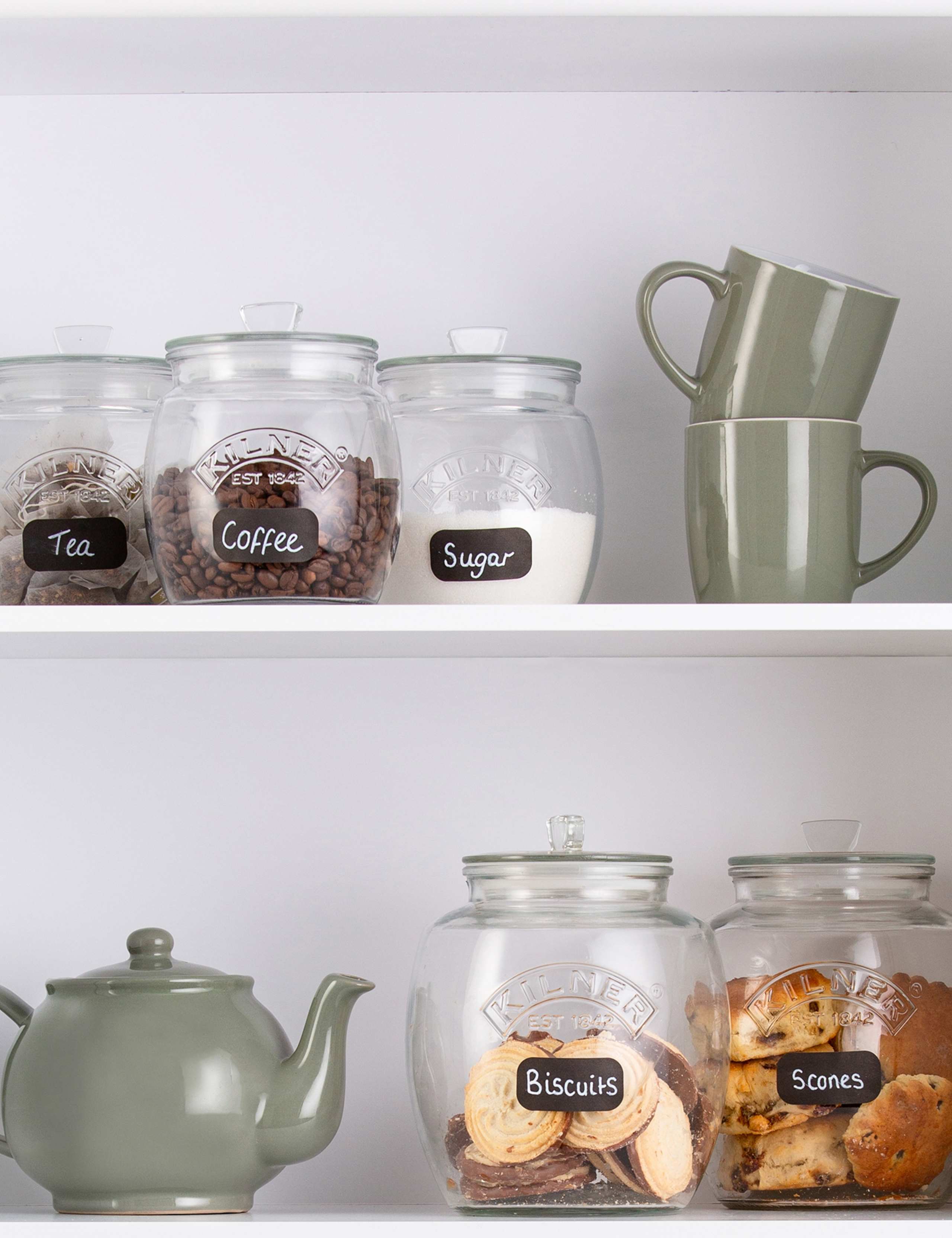 Set of 3 Universal 0.85L Push Top Jars 3 of 4