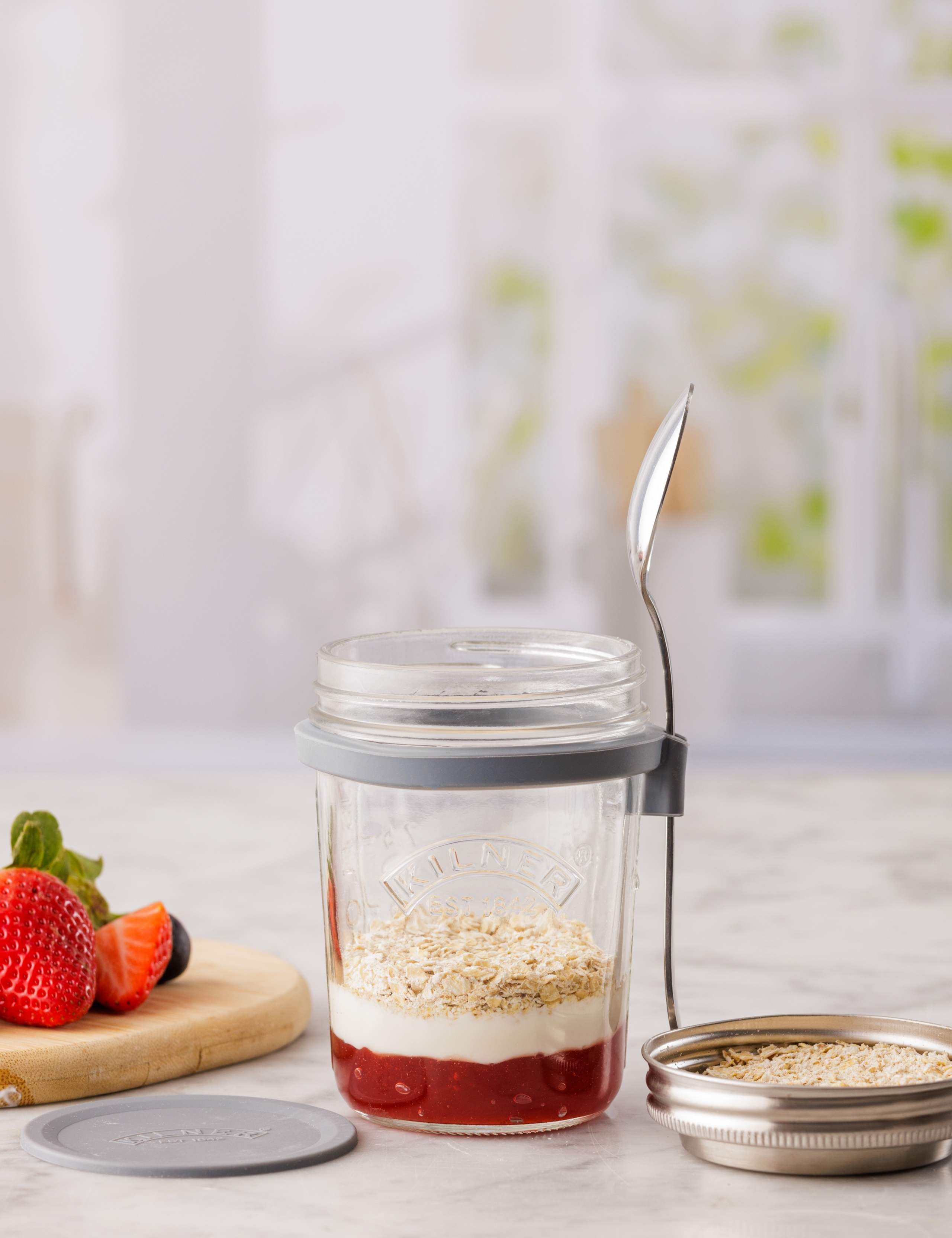 Set of 2 0.35L Breakfast Jars 3 of 3