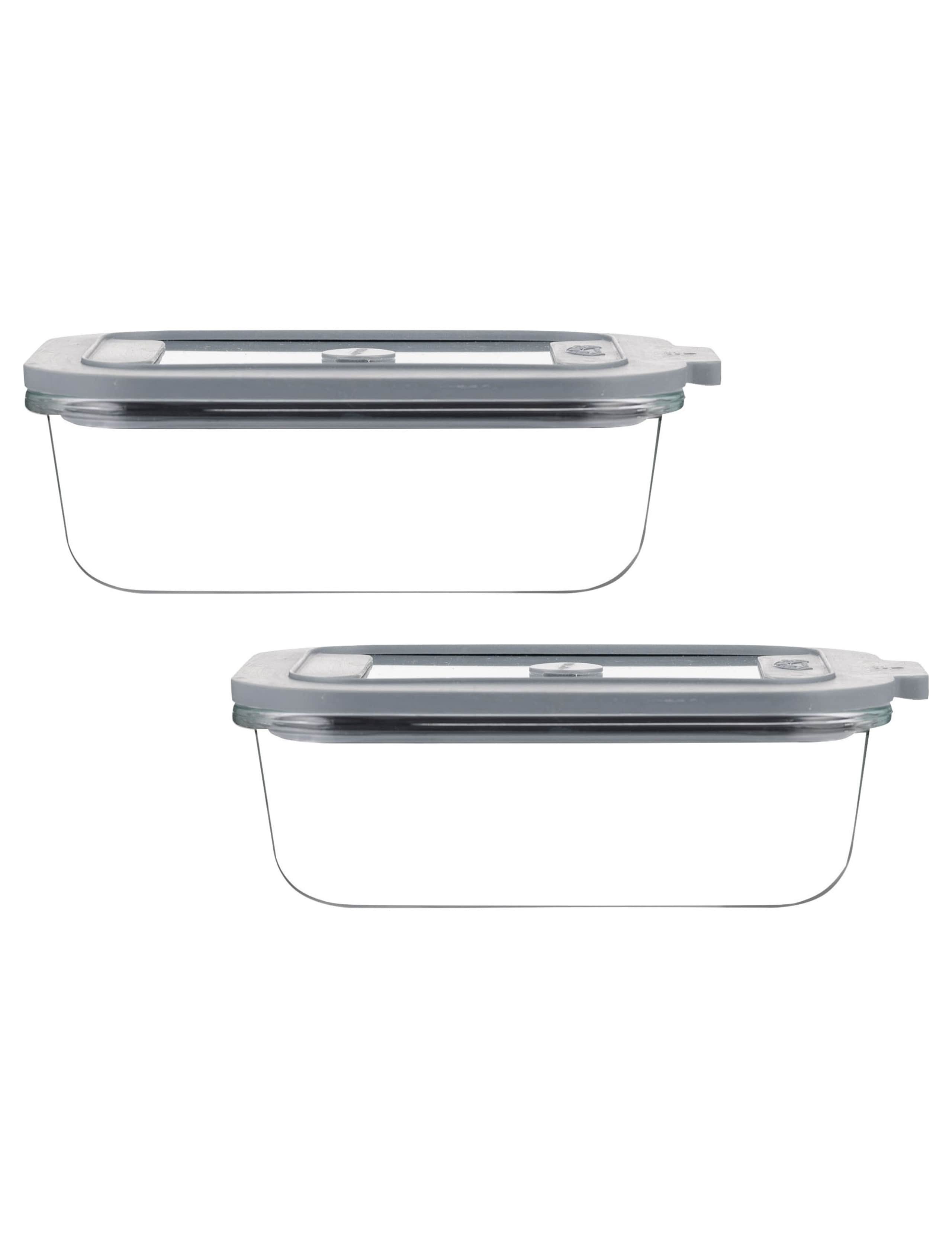 Set of 2 0.63L Rectangular Storage Boxes 2 of 5