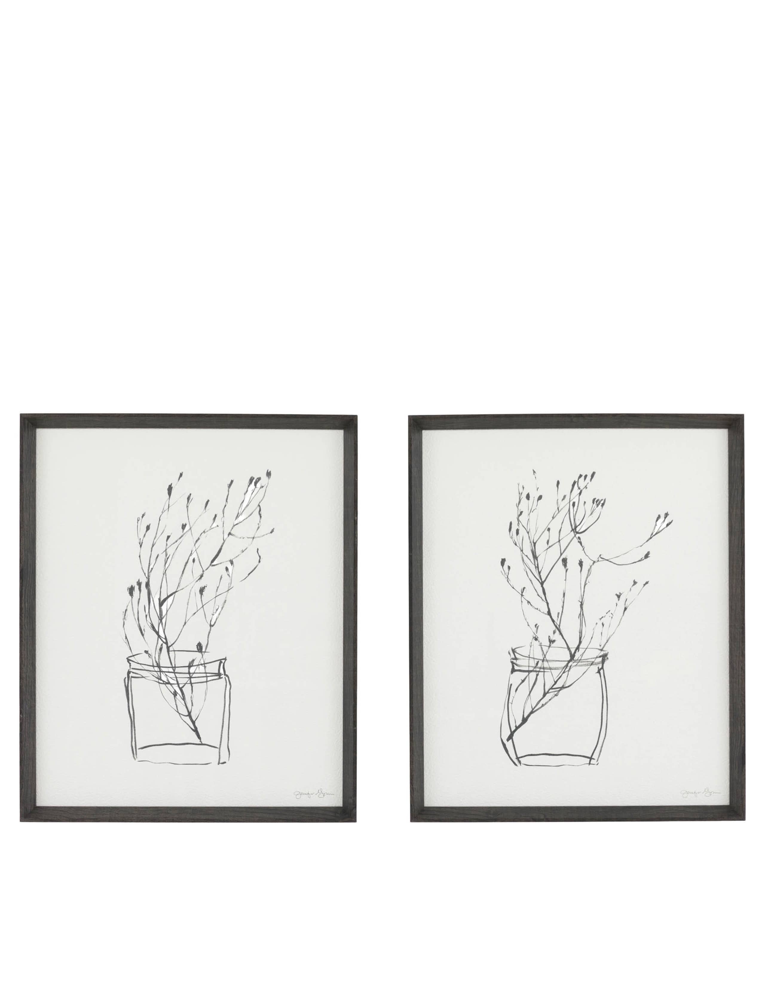 Set of 2 Delicate Nature Framed Art 2 of 8