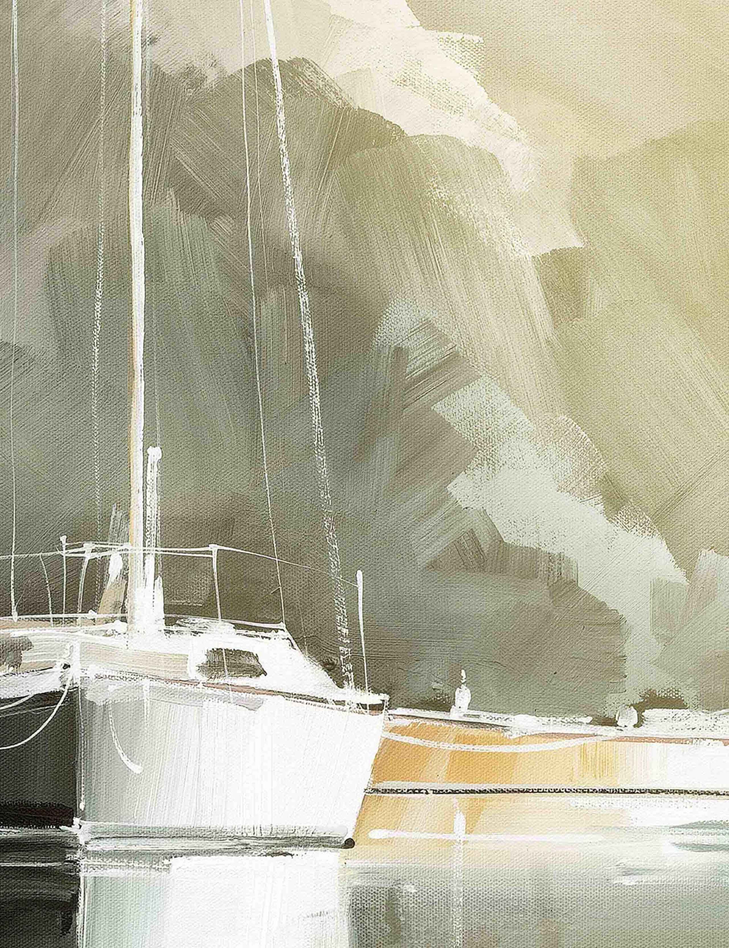 Marina Days Framed Canvas 4 of 4