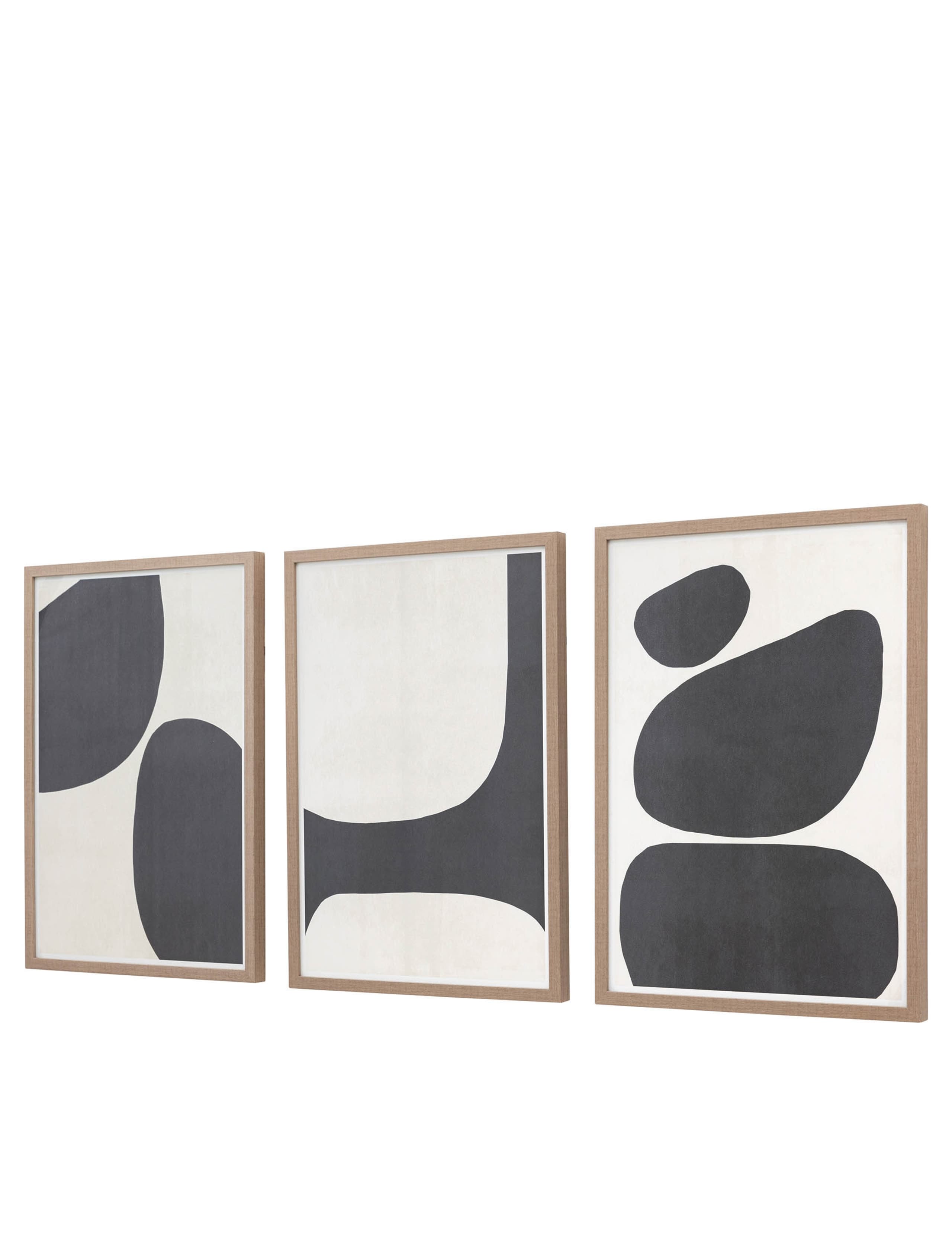 Set of 3 Pebble Collection Framed Canvas 8 of 8