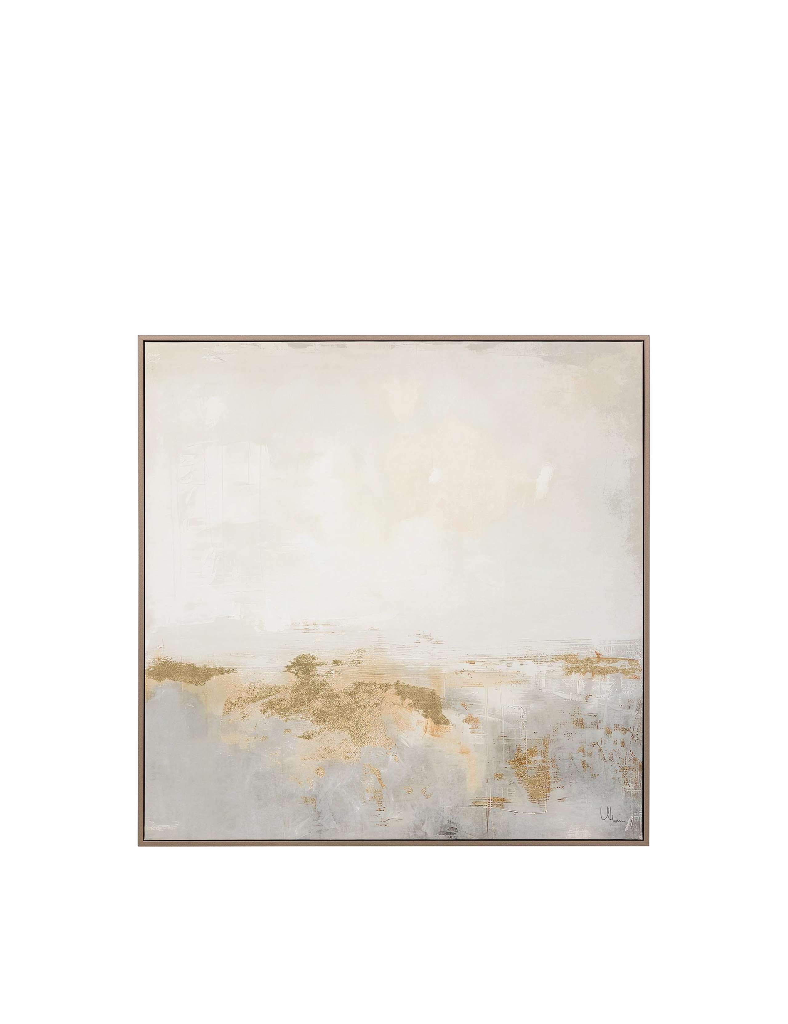 Ethereal Abstract Square Framed Canvas 2 of 8