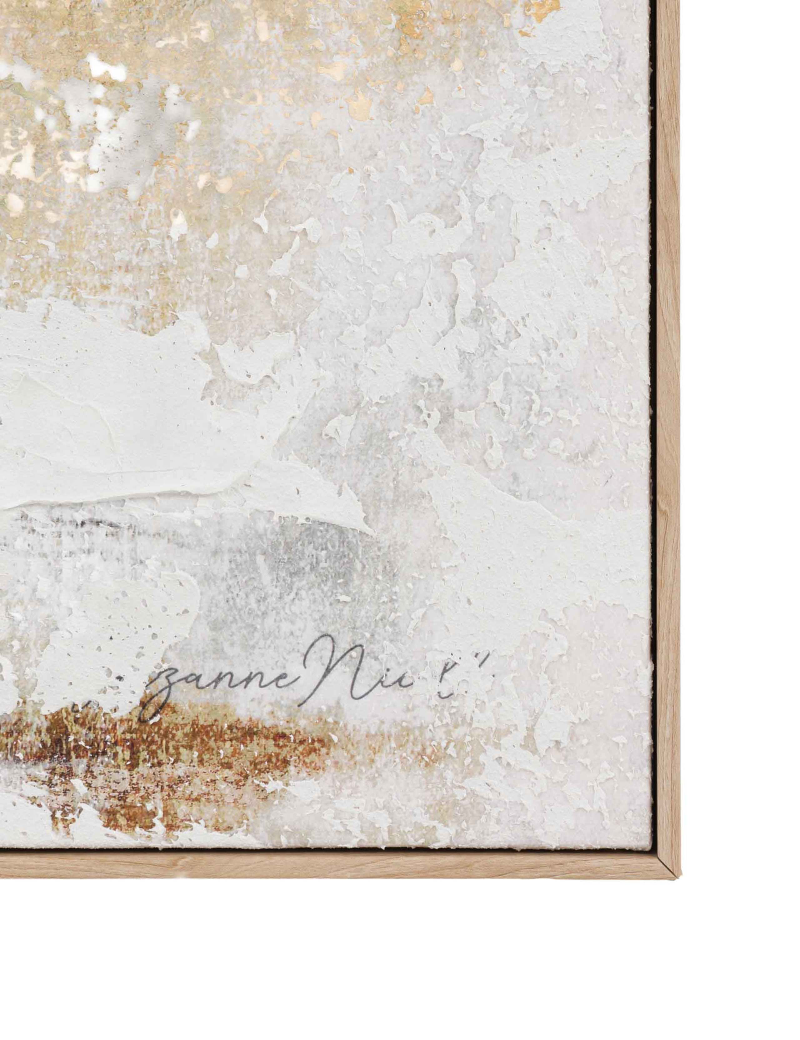 White Noise Abstract Square Framed Canvas 3 of 5
