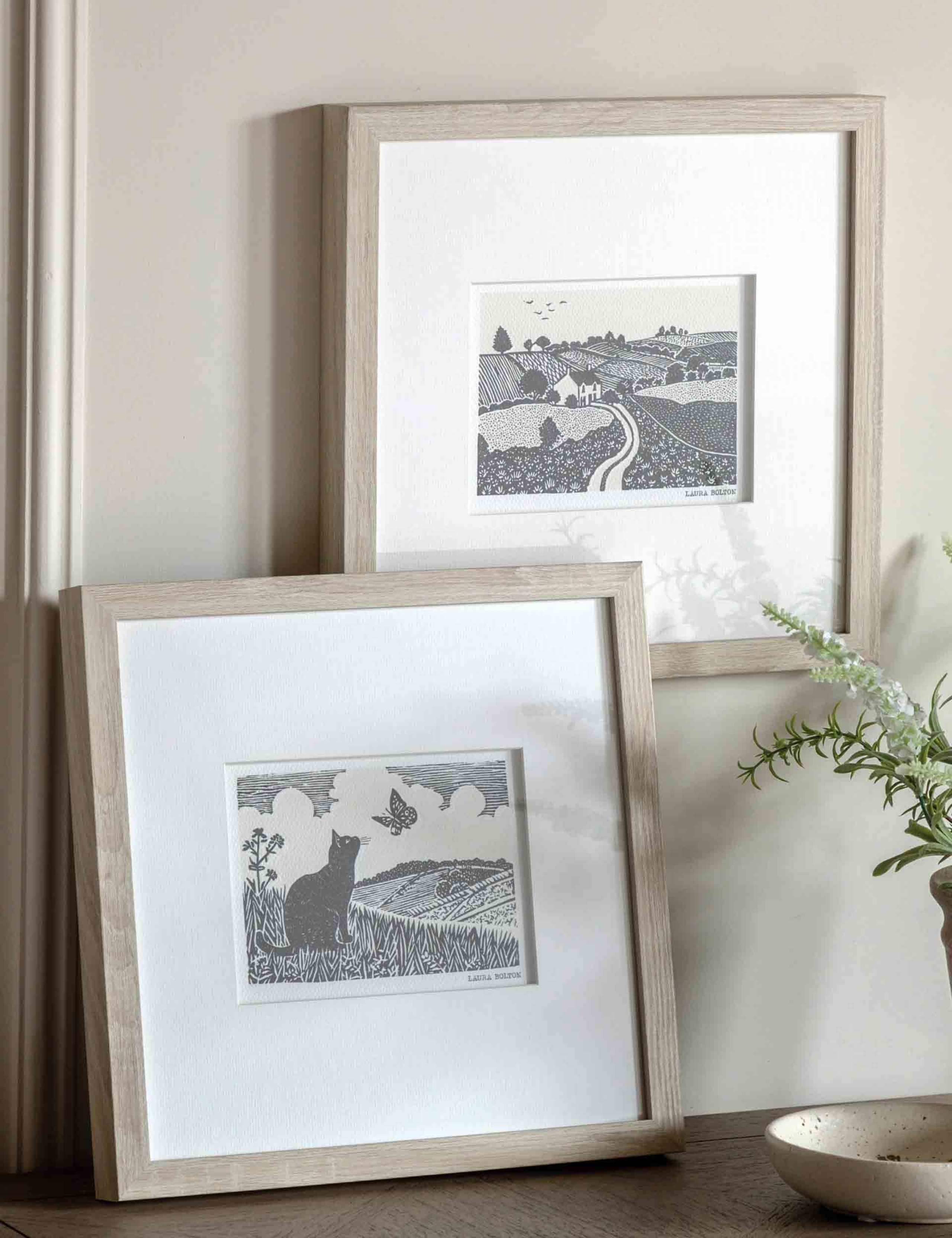 Set of 2 Rural Studies II Framed Wall Art 1 of 8