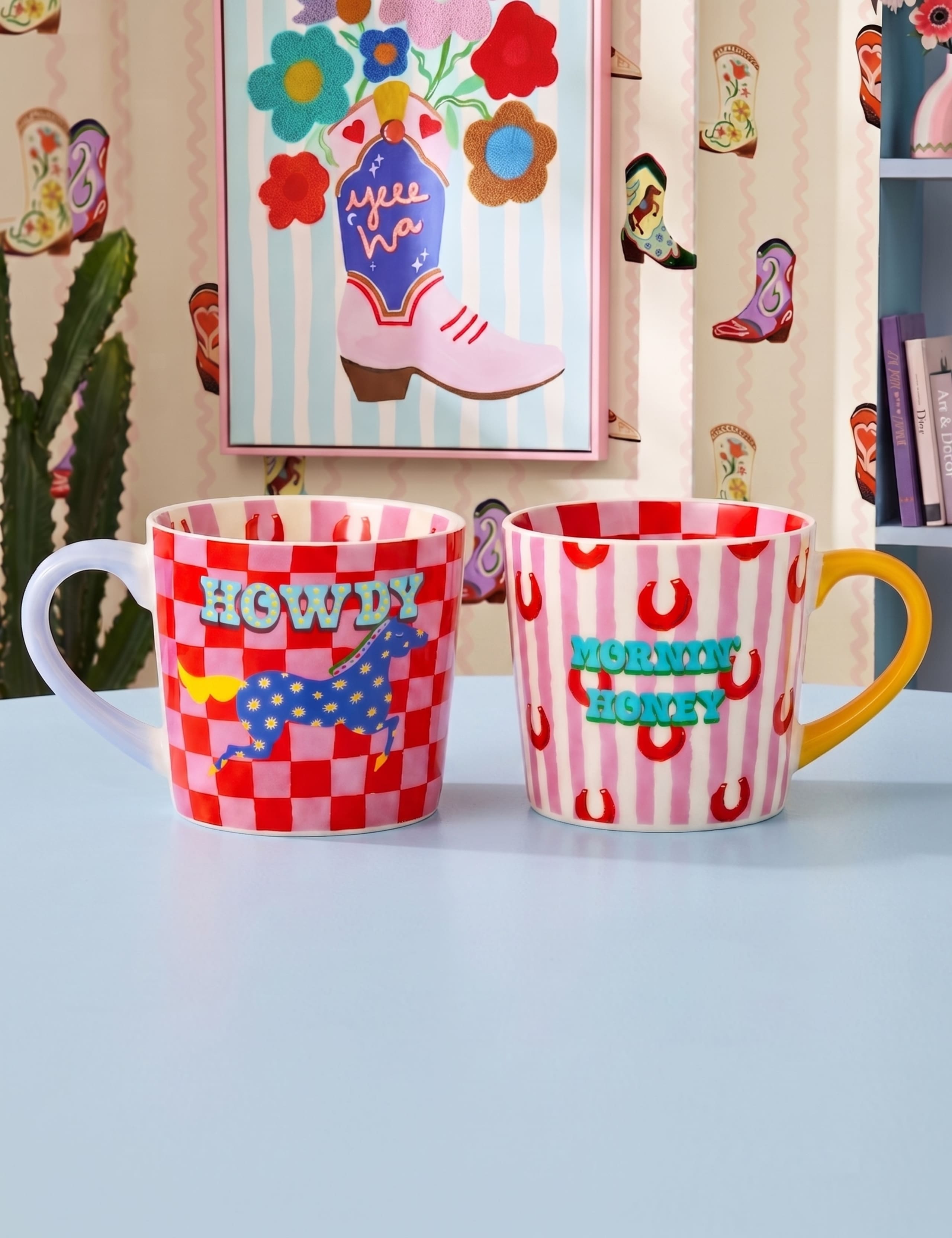 Set of 2 Howdy Mug & Mornin' Honey Mugs 2 of 9