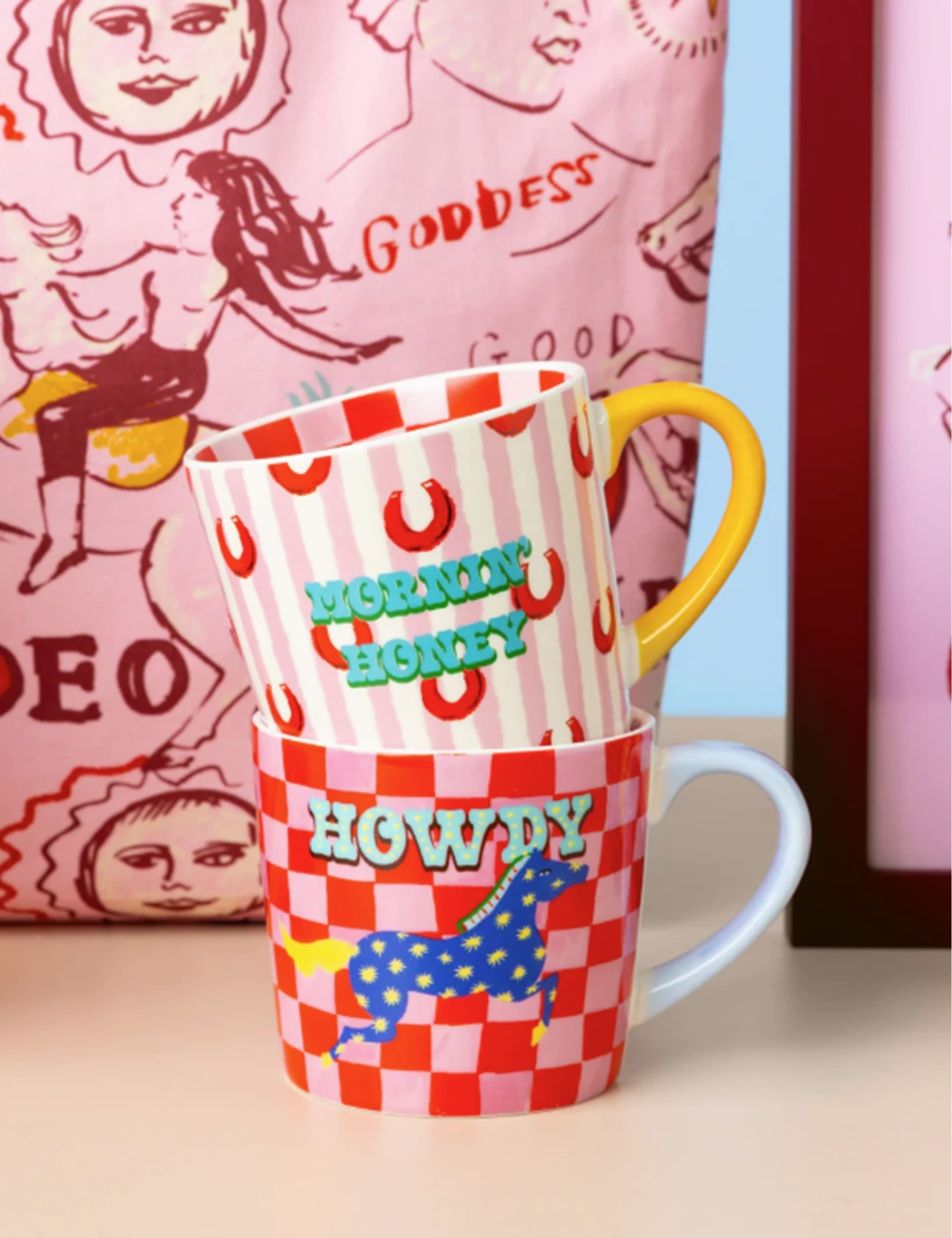 Set of 2 Howdy Mug & Mornin' Honey Mugs 3 of 9