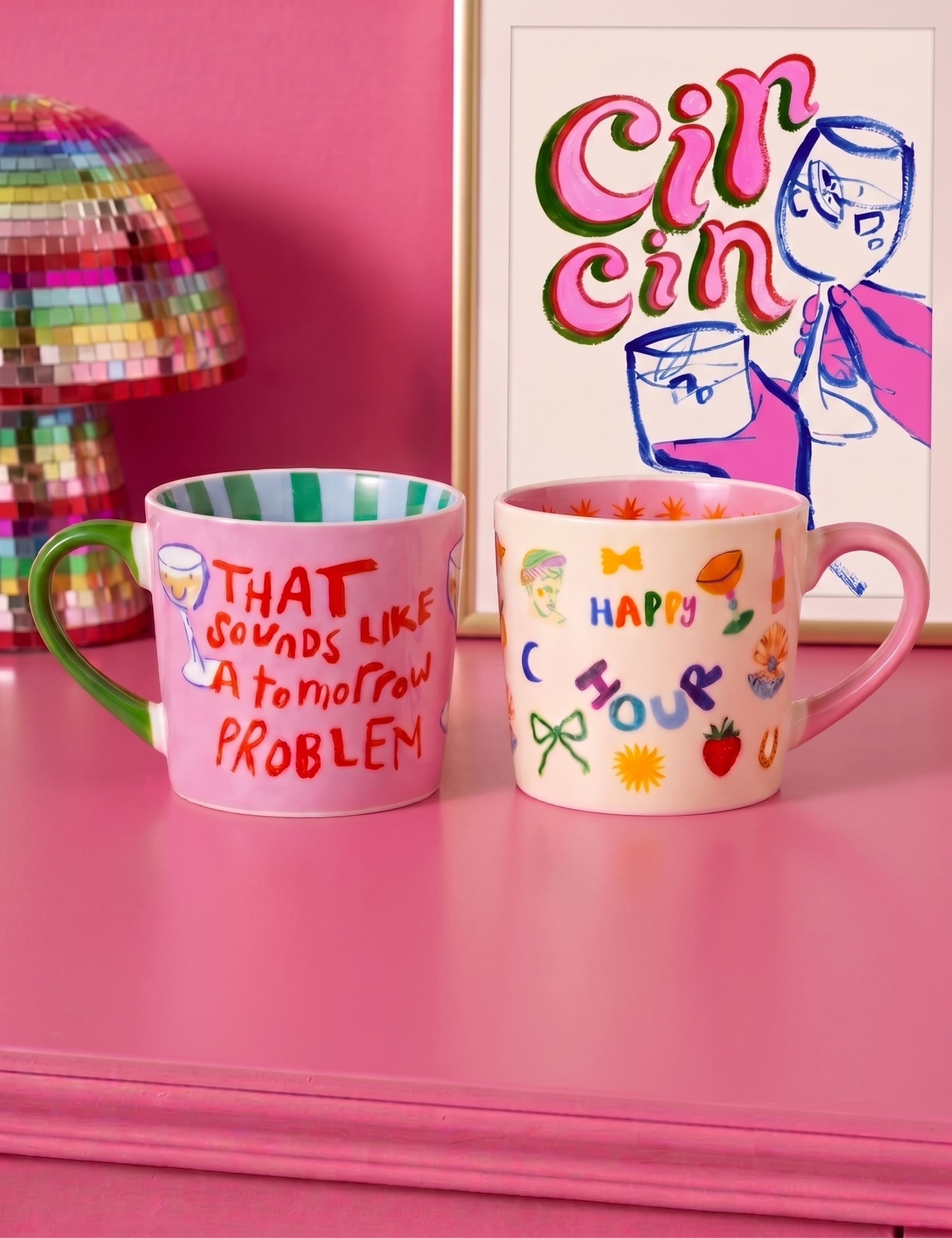 Set of 2 Slogan Mugs 2 of 8
