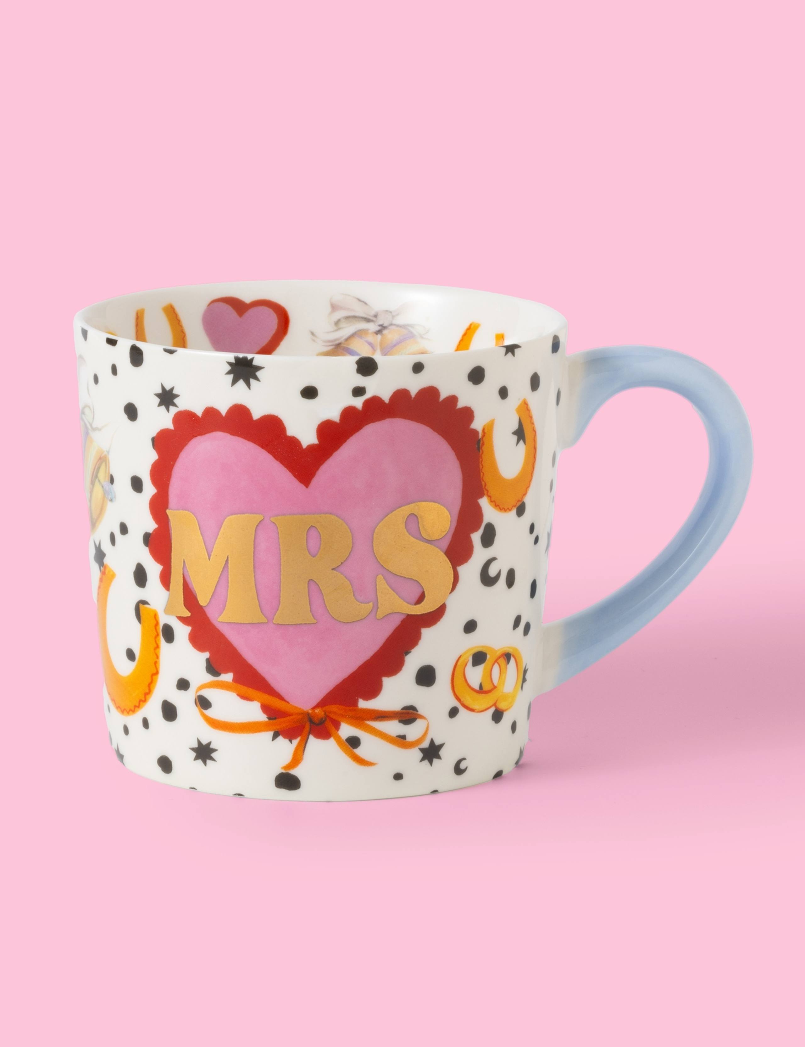 Set of 2 Mr & Mrs Heart Mugs 4 of 9