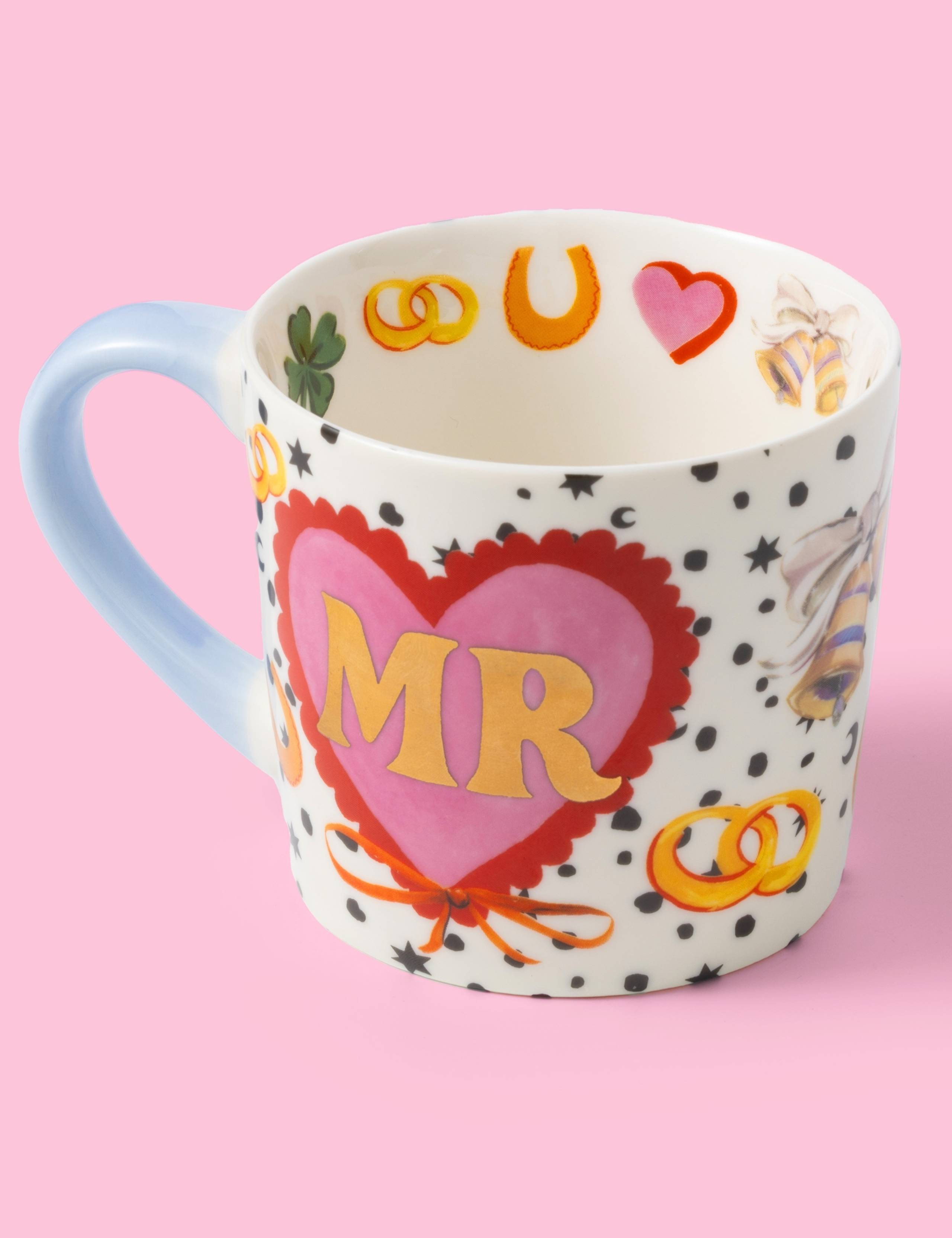 Set of 2 Mr & Mrs Heart Mugs 7 of 9