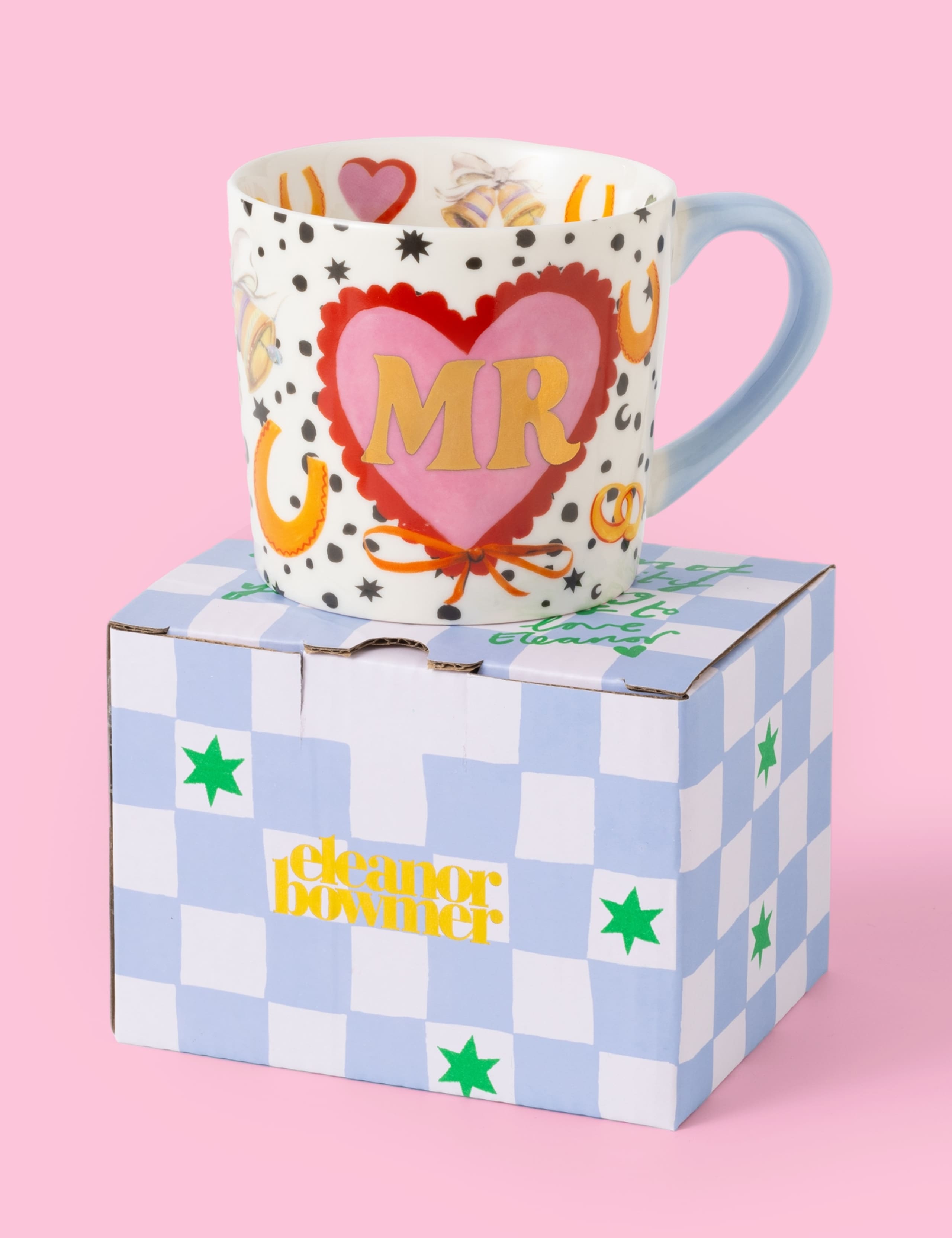 Set of 2 Mr & Mrs Heart Mugs 8 of 9