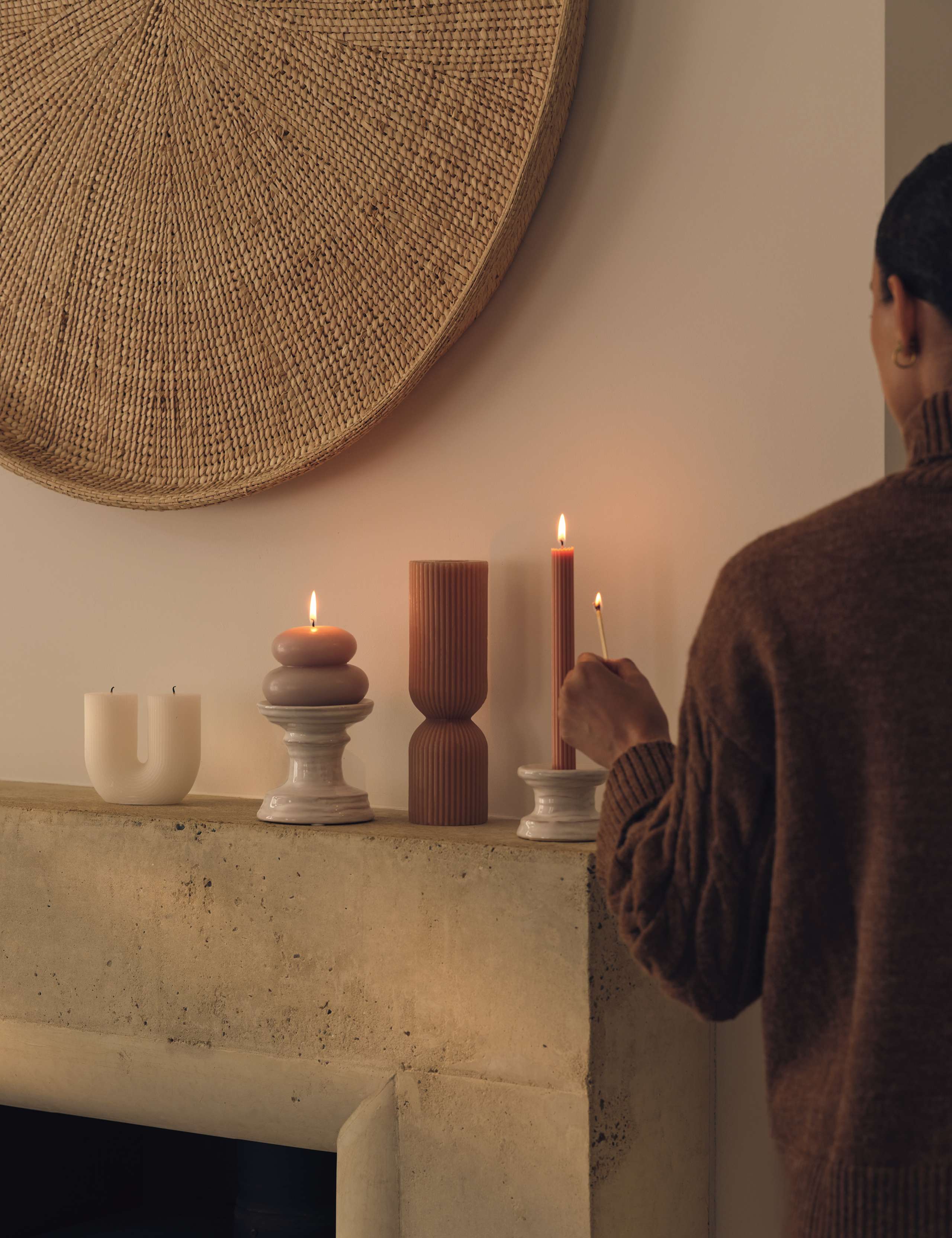 Ceramic Pillar Candle Holder 6 of 6