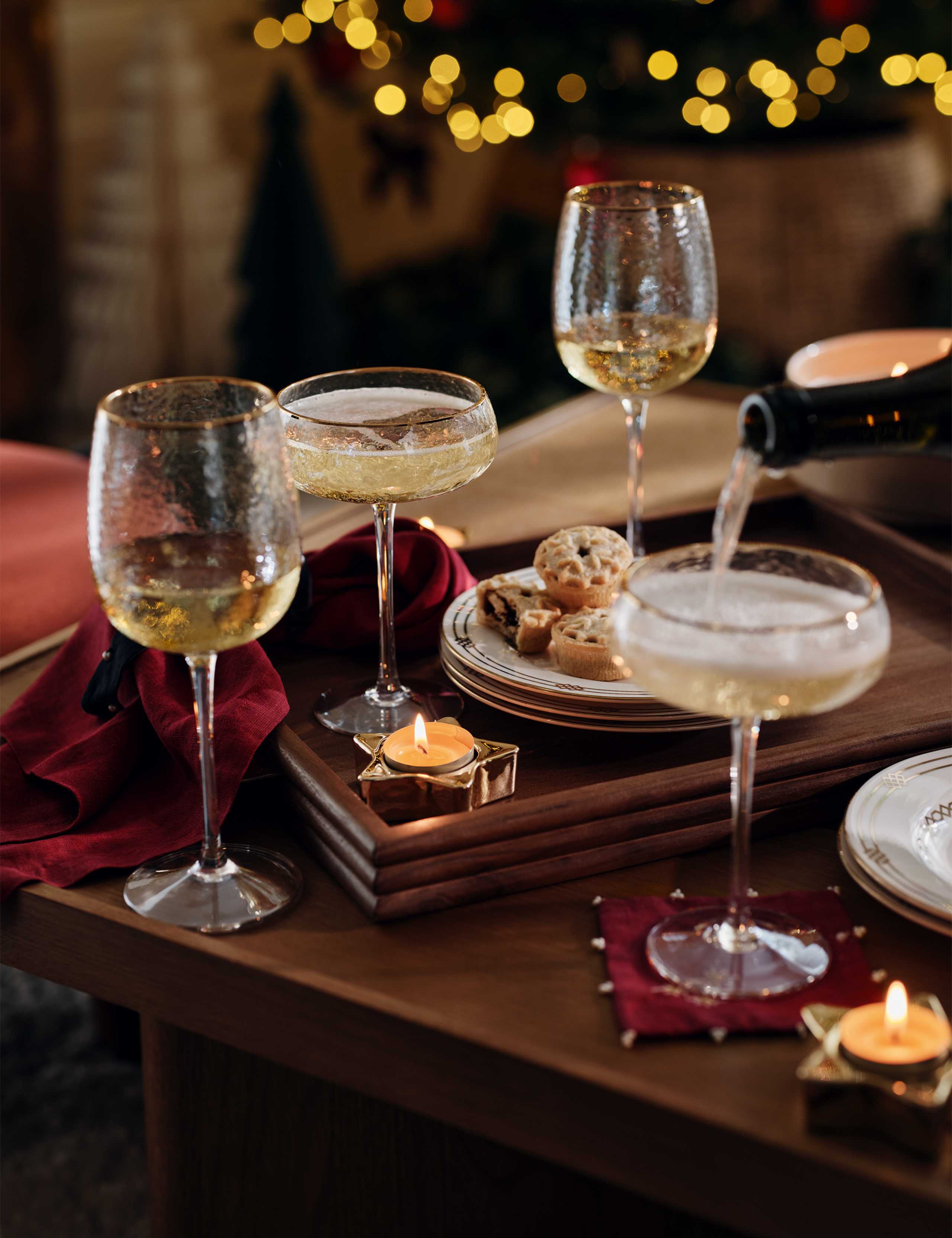 Set of 3 Star Glass Tealight Holders 6 of 6