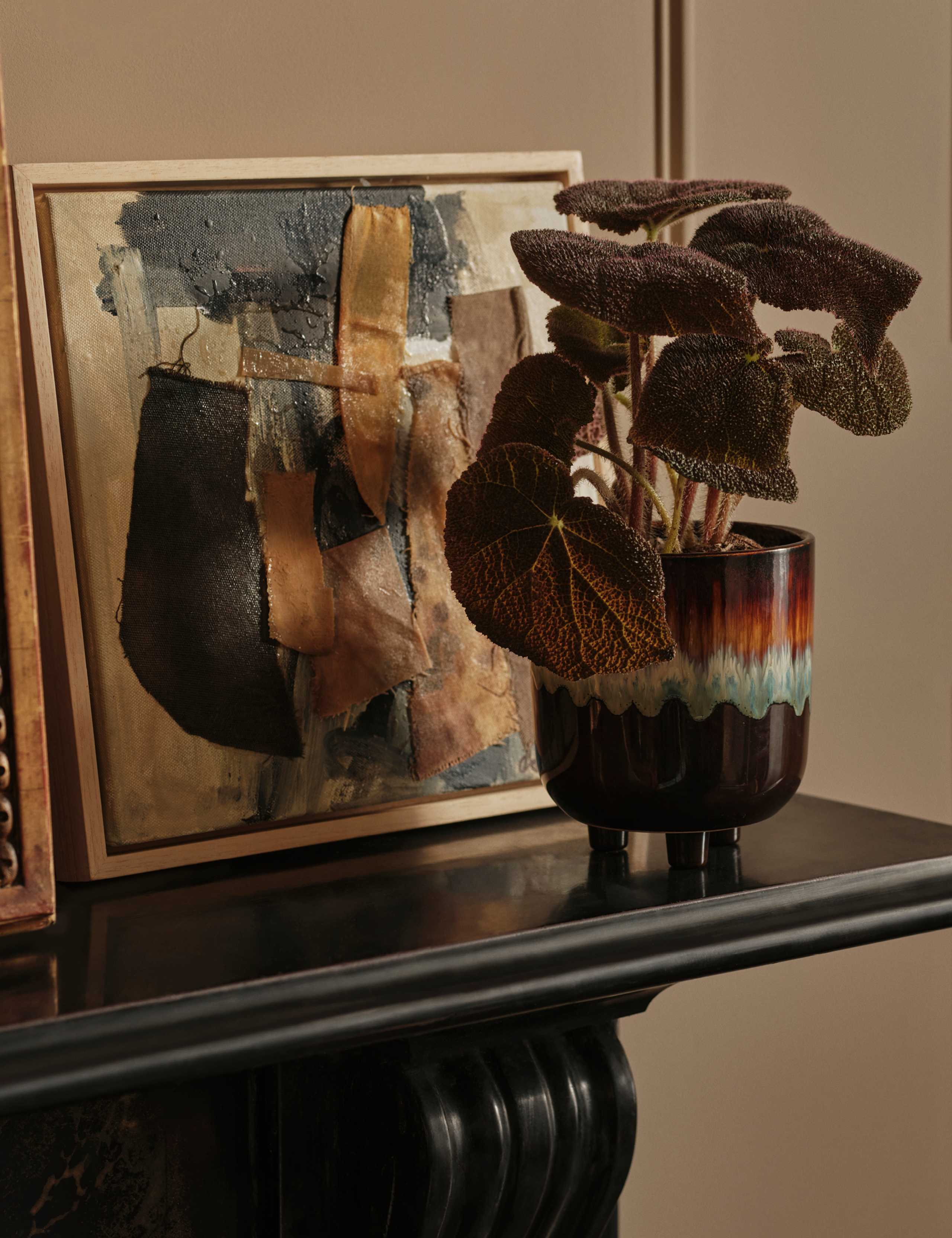 Retro Reactive Glaze Ceramic Planter 4 of 5