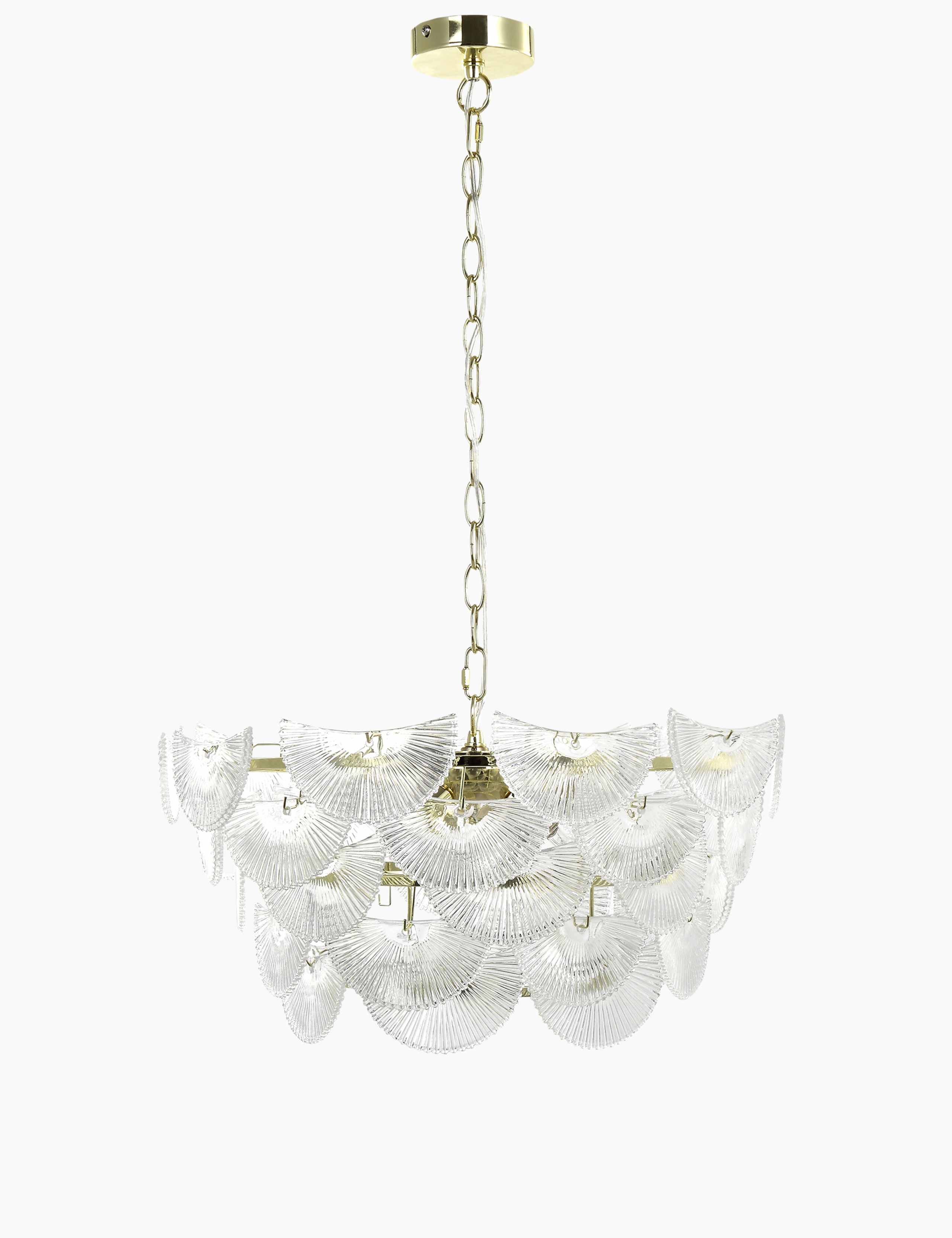 Art Deco Glass Chandelier 1 of 5