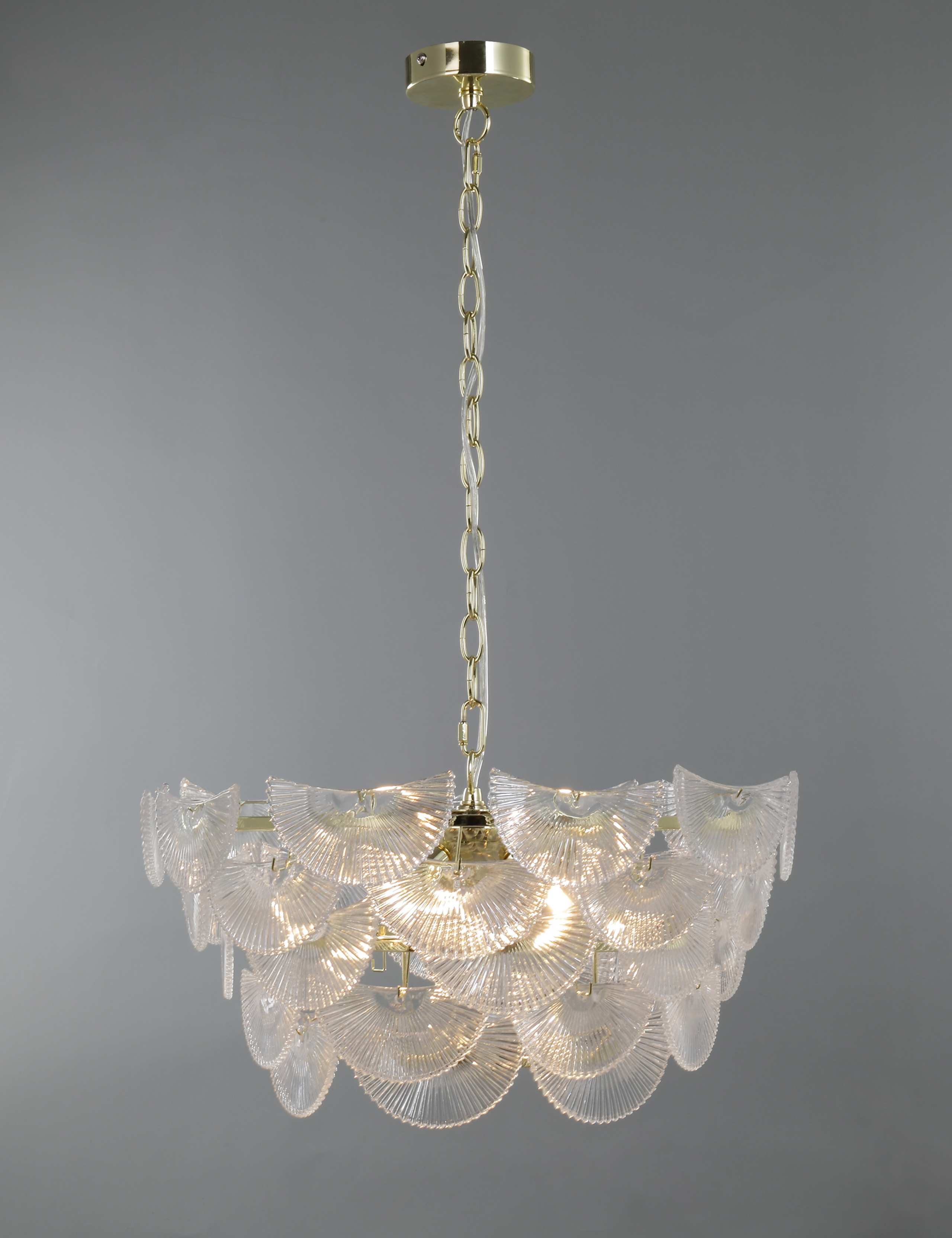 Art Deco Glass Chandelier 3 of 5