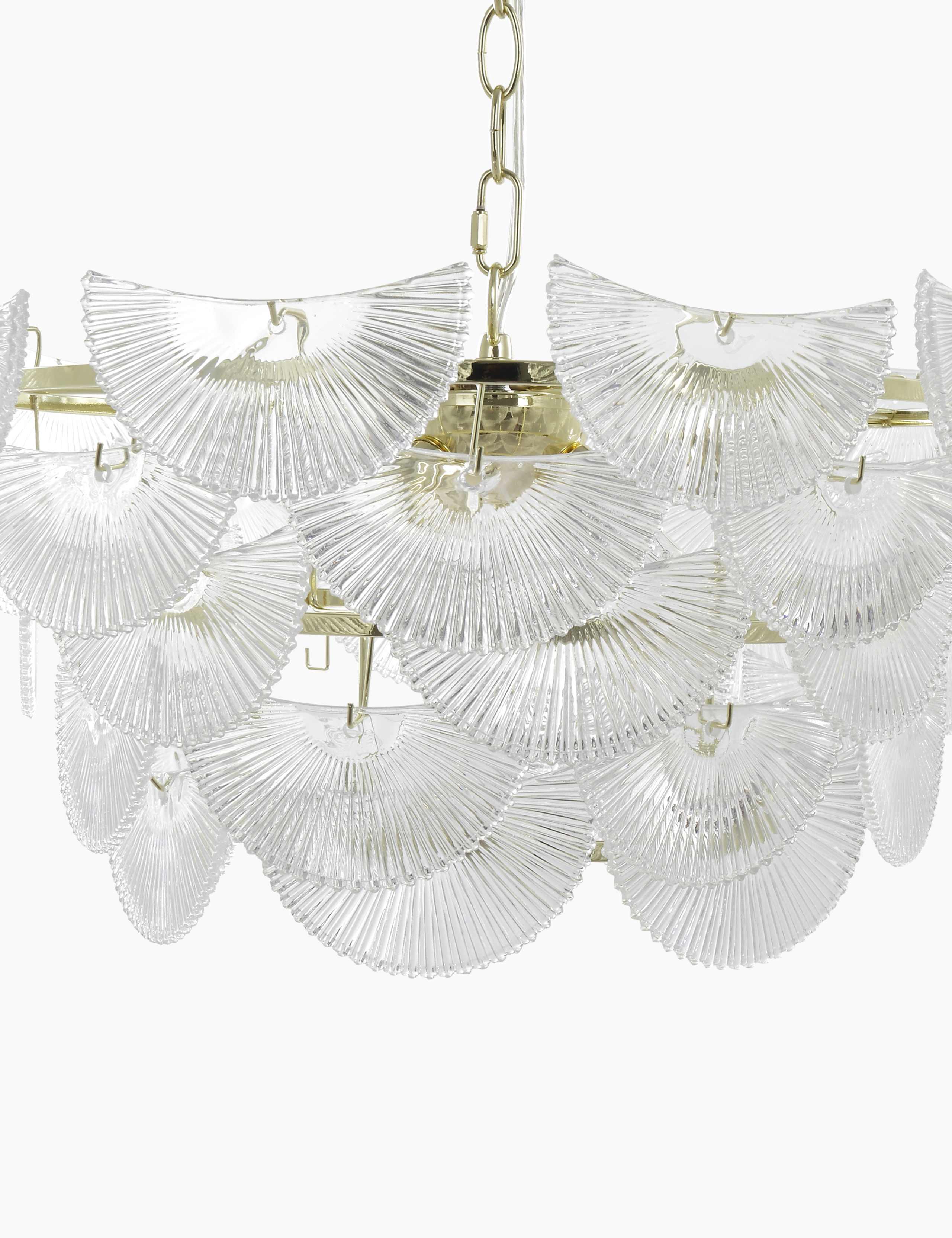 Art Deco Glass Chandelier 5 of 5