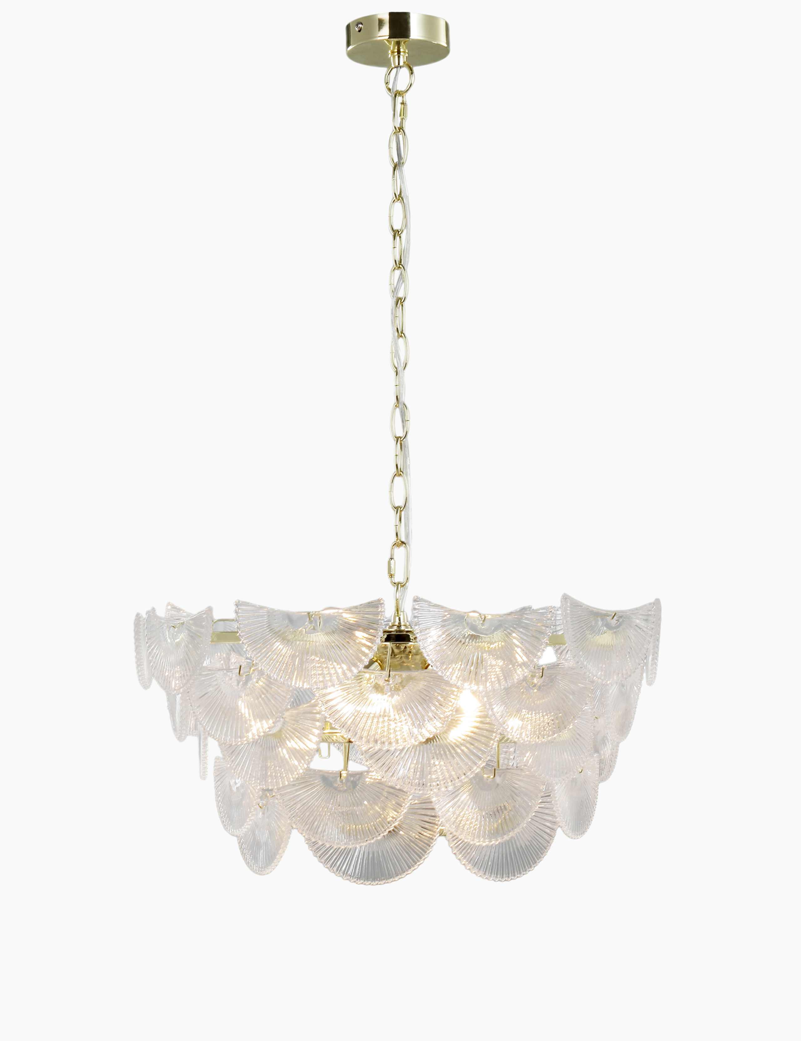 Art Deco Glass Chandelier 2 of 5