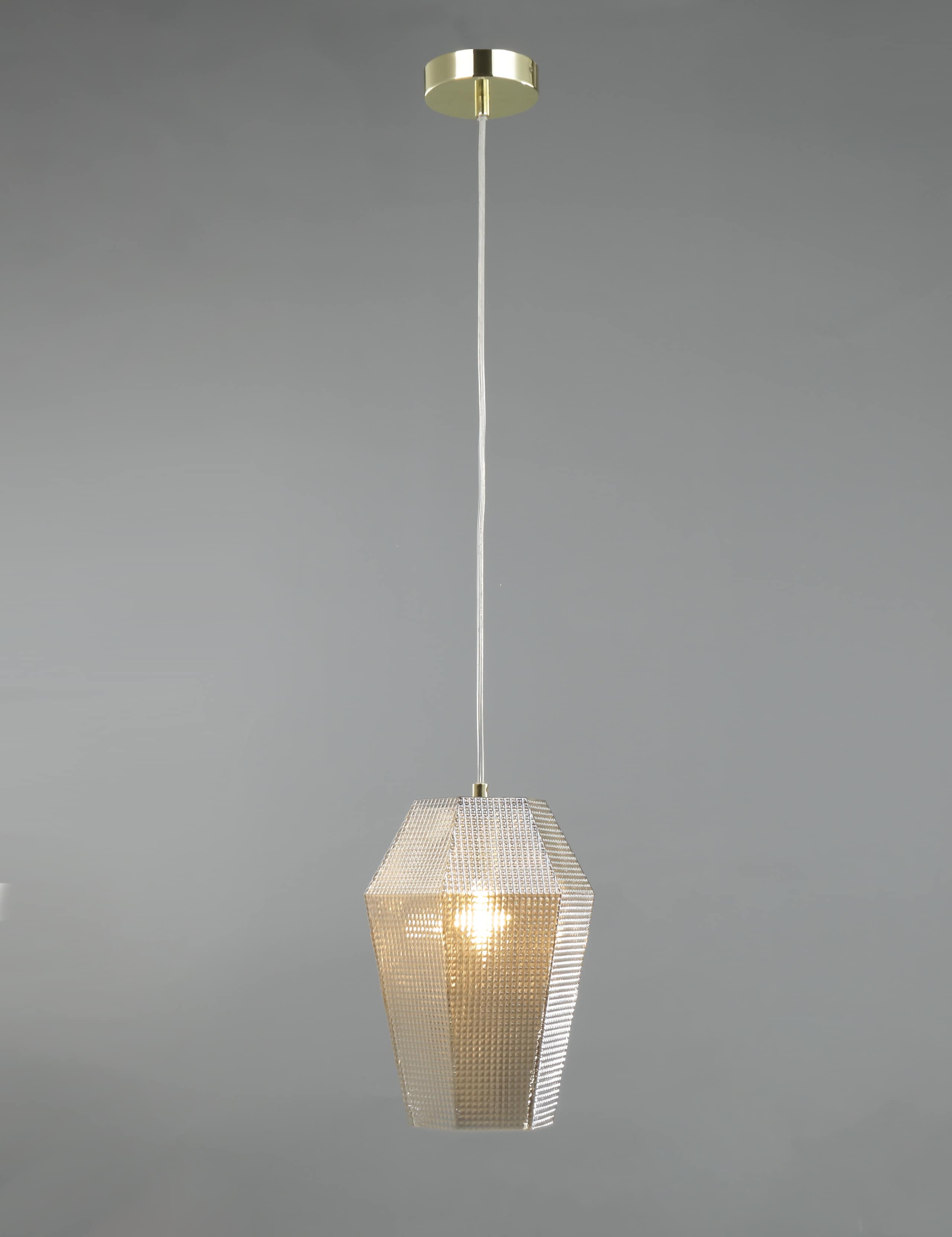 Patterned Glass Pendant Light 3 of 5
