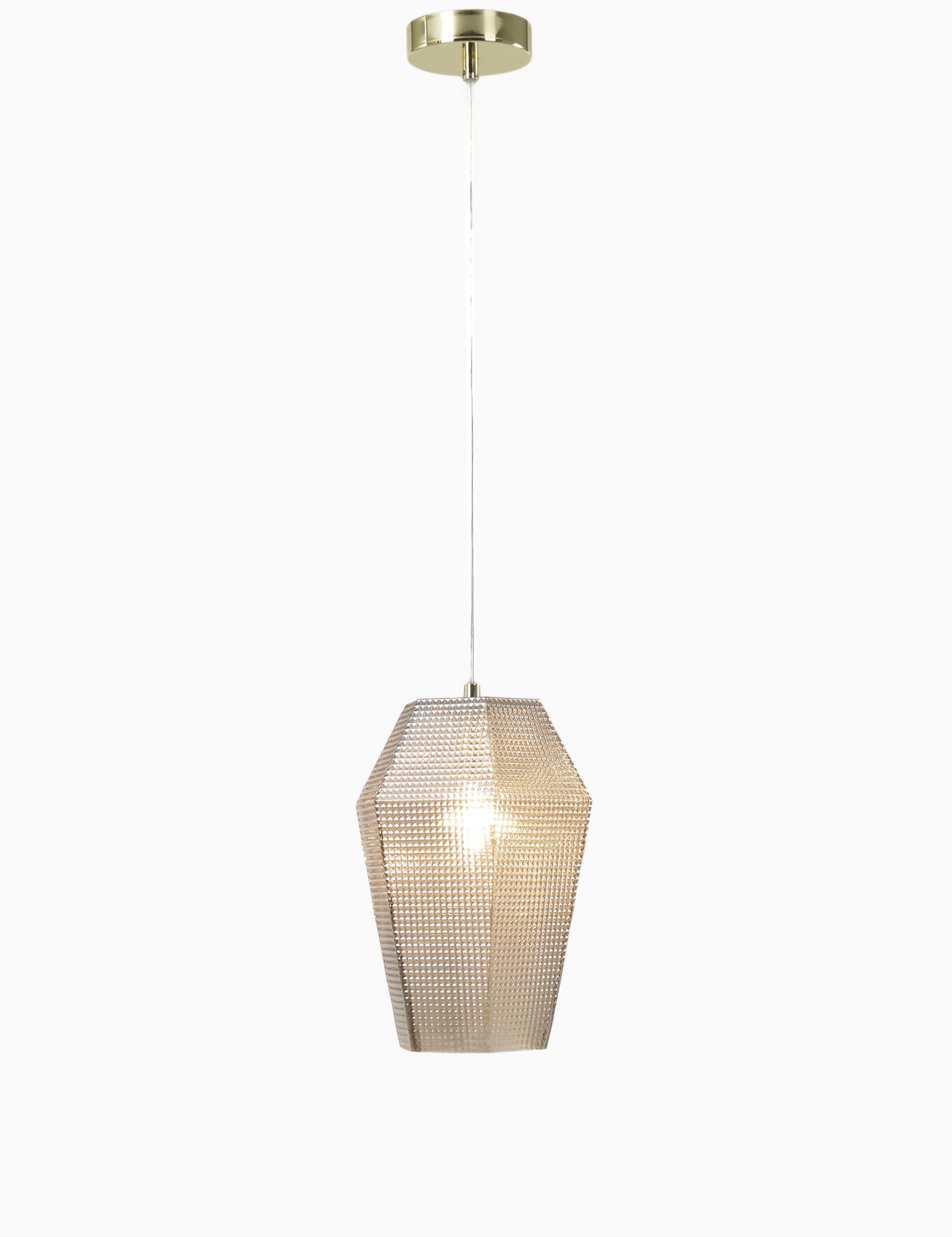Patterned Glass Pendant Light 2 of 5