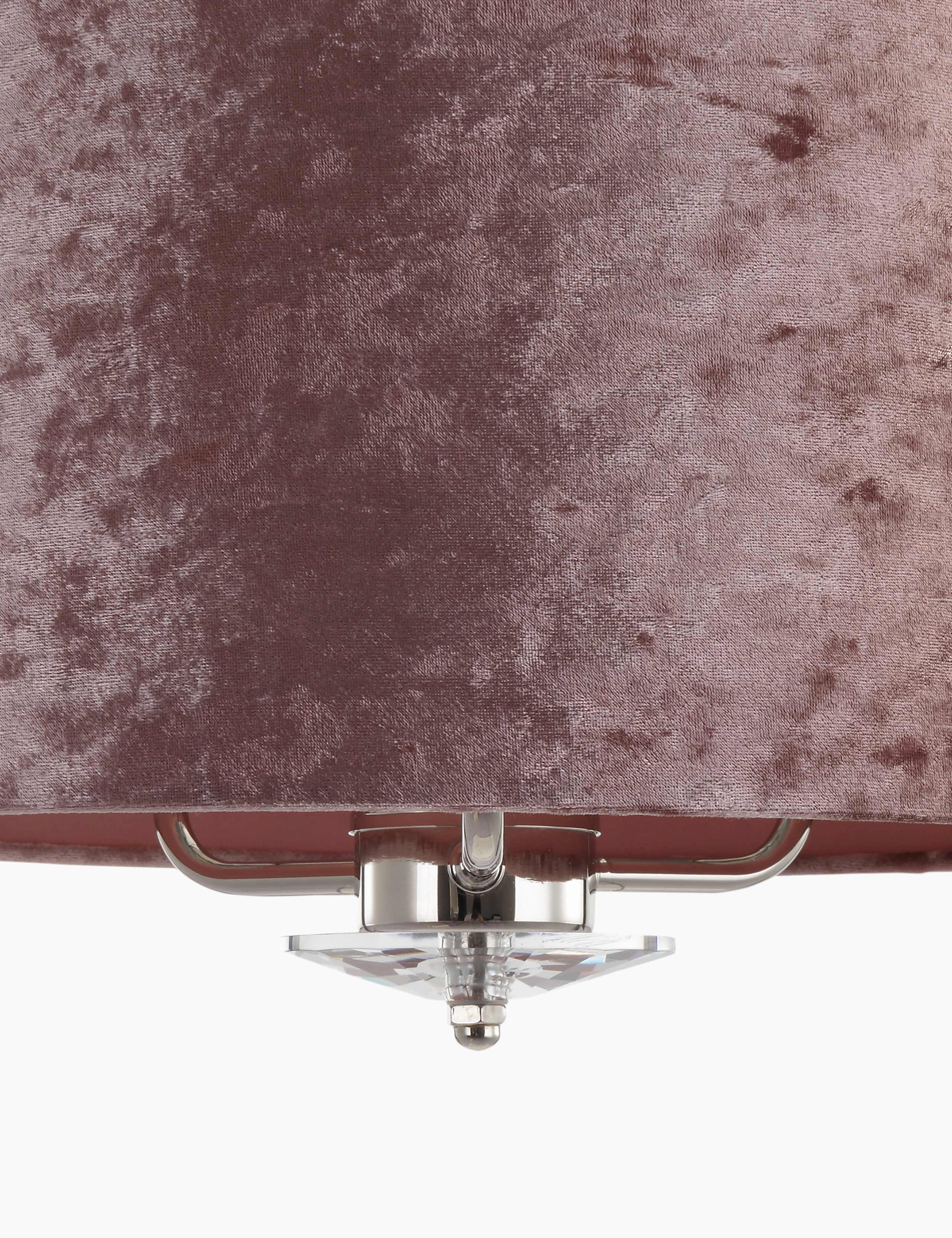 Velvet Shade Flush Ceiling Light 3 of 4